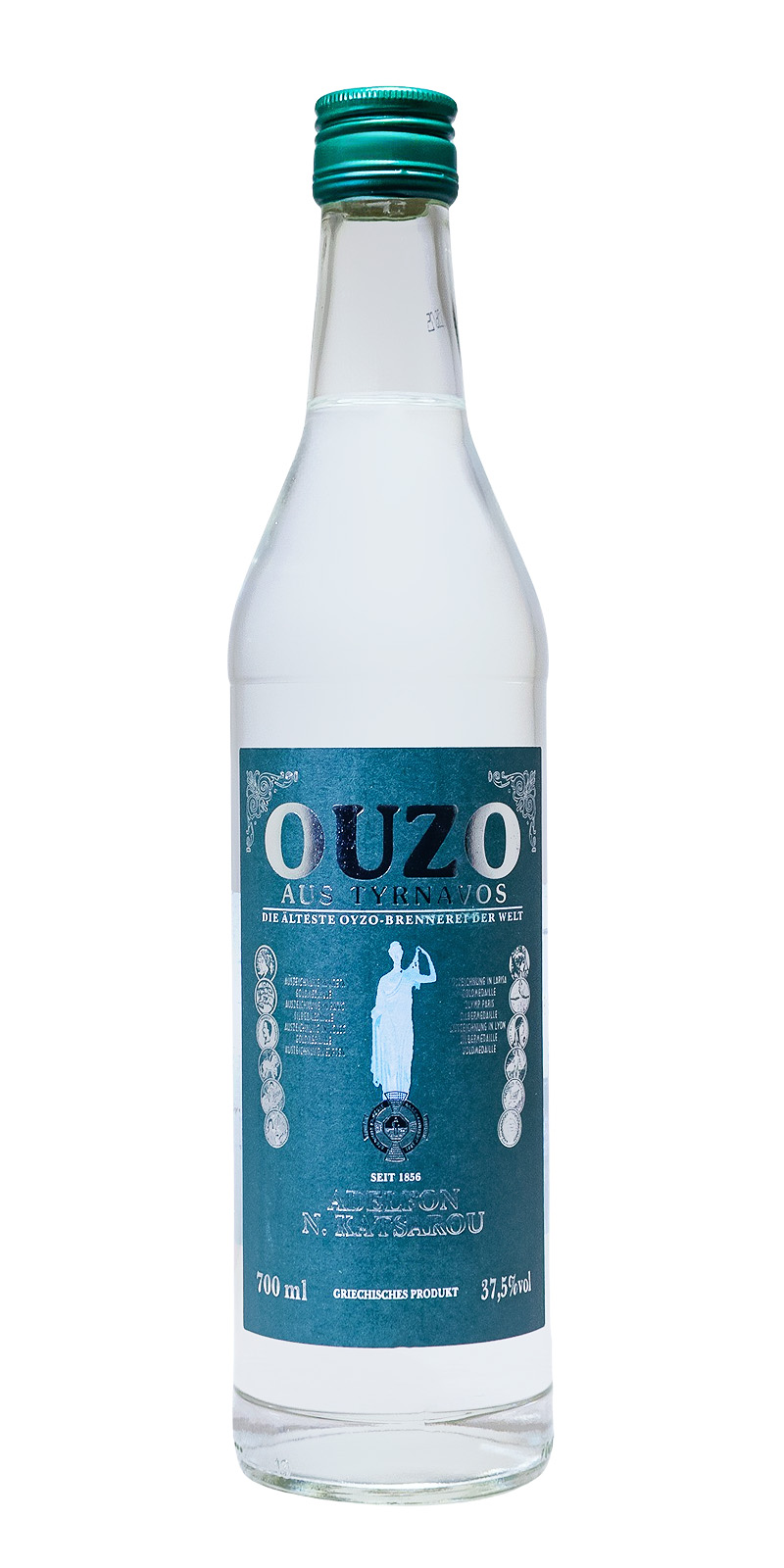 Ouzo Tirnavou green - 0,7L 37,5% vol (02.04.2025) Ouzo Tirnavou green - 0,7L 37,5% vol