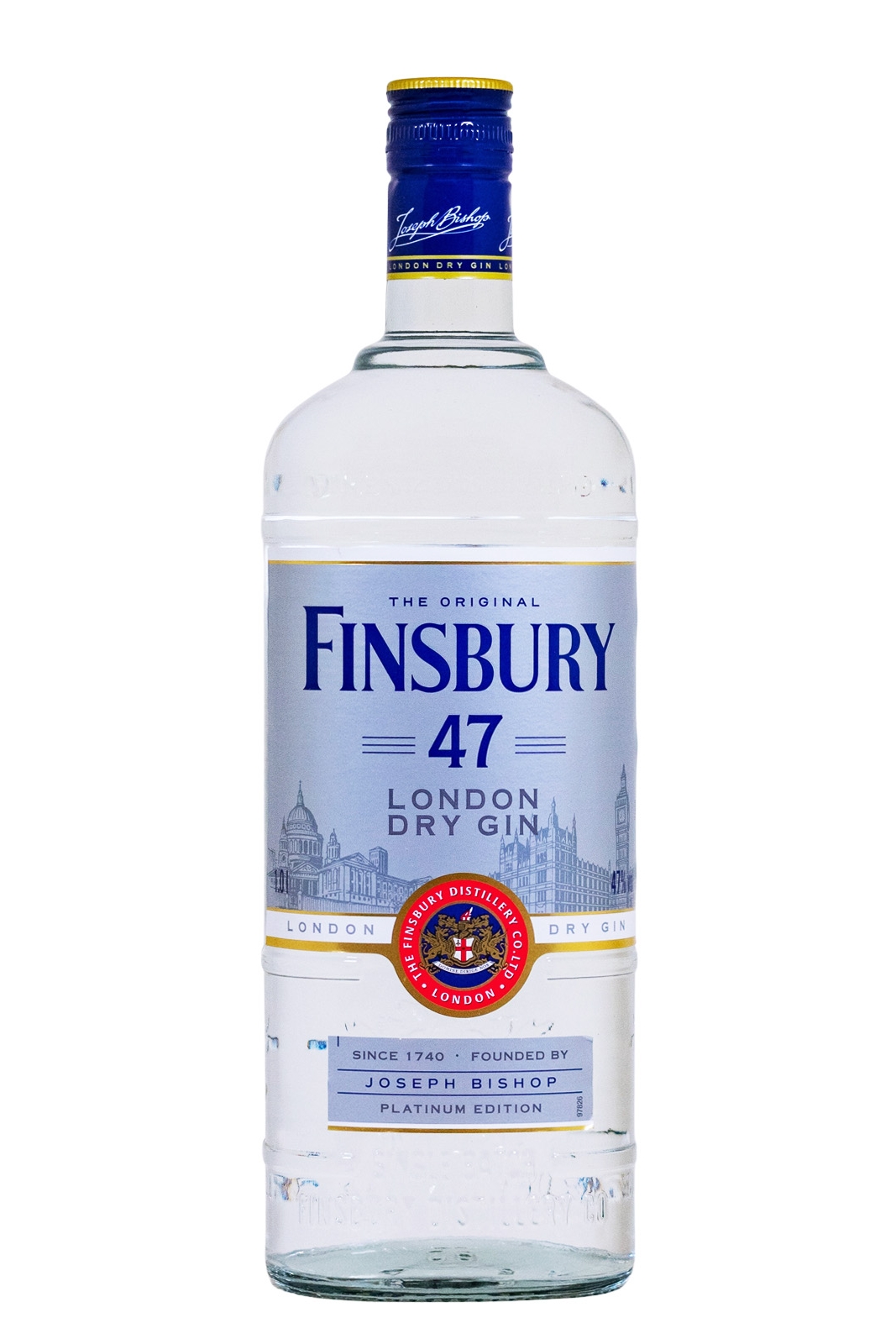 Finsbury 47 Platinum London Dry Gin - 1 Liter 47% vol