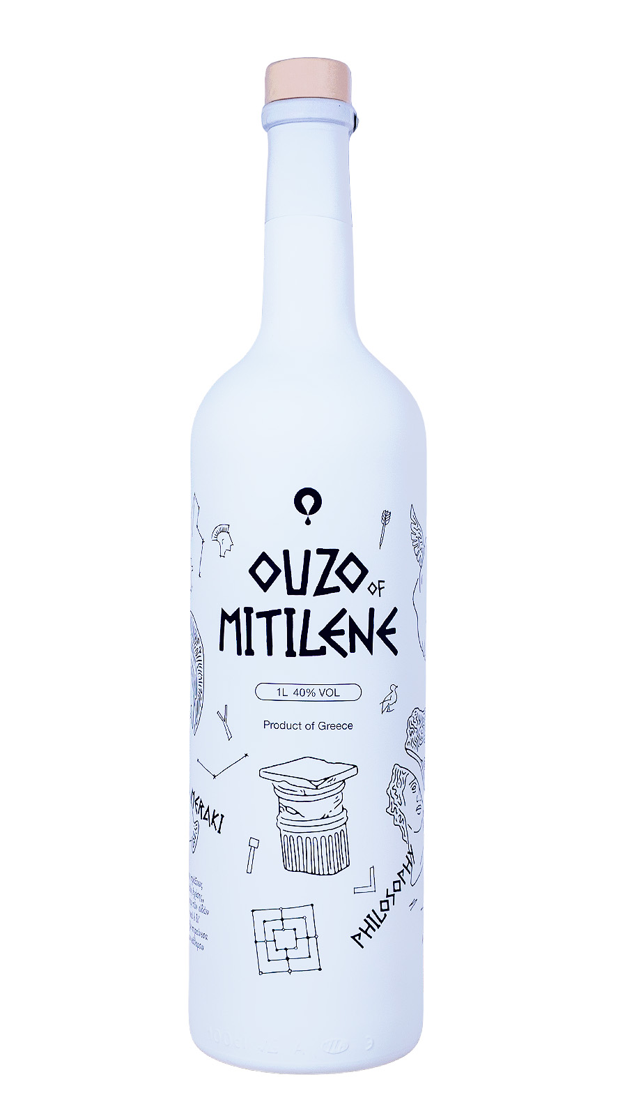 Ouzo Mitilene Piece of Greece - 1 Liter 40% vol