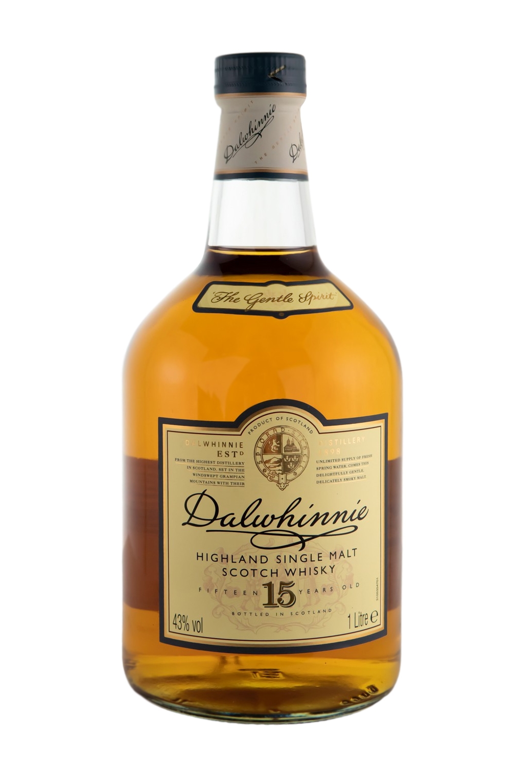 Dalwhinnie 15 Jahre Highland Single Malt Scotch Whisky - 1 Liter 43% vol