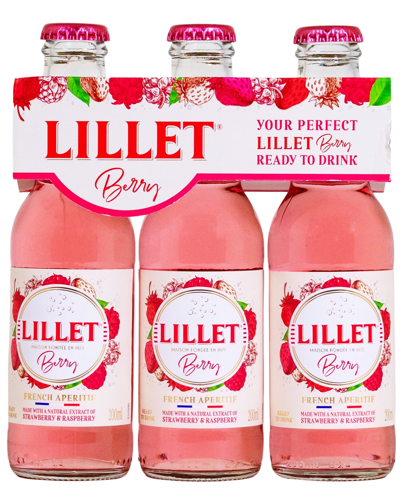 Paket [3 x 0,2L] Lillet Berry Ready to Drink - 0,6L 10,3% vol