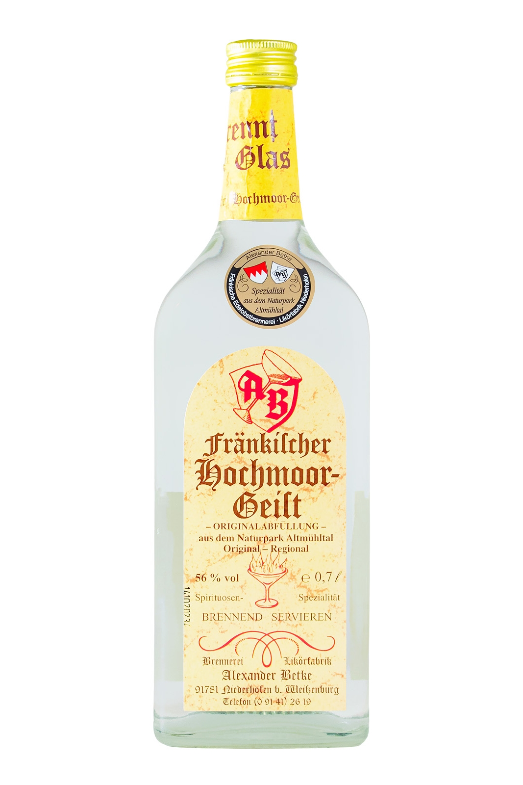 Betke Fränkischer Hochmoorgeist - 0,7L 56% vol Betke Fränkischer Hochmoorgeist - 0,7L 56% vol