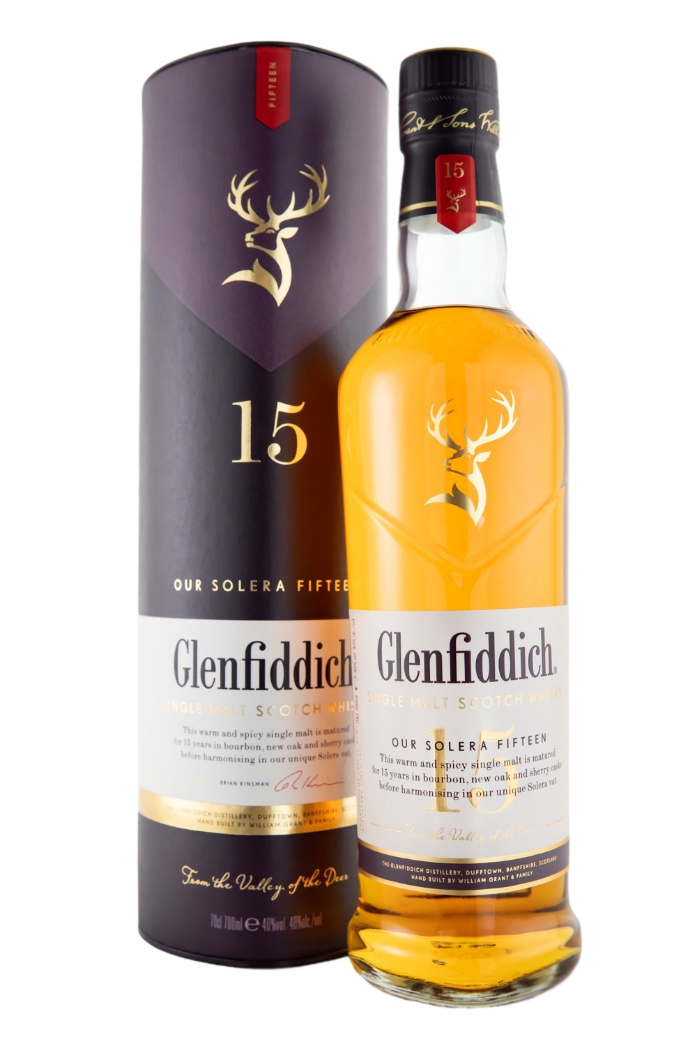 Glenfiddich 15 Jahre Single Malt Scotch Whisky - 0,7L 40% vol