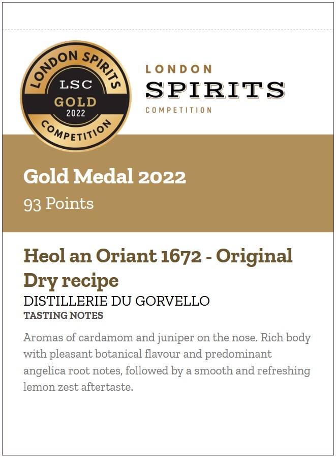 Gin Heol an Oriant 1672 - 0,7L 42% vol