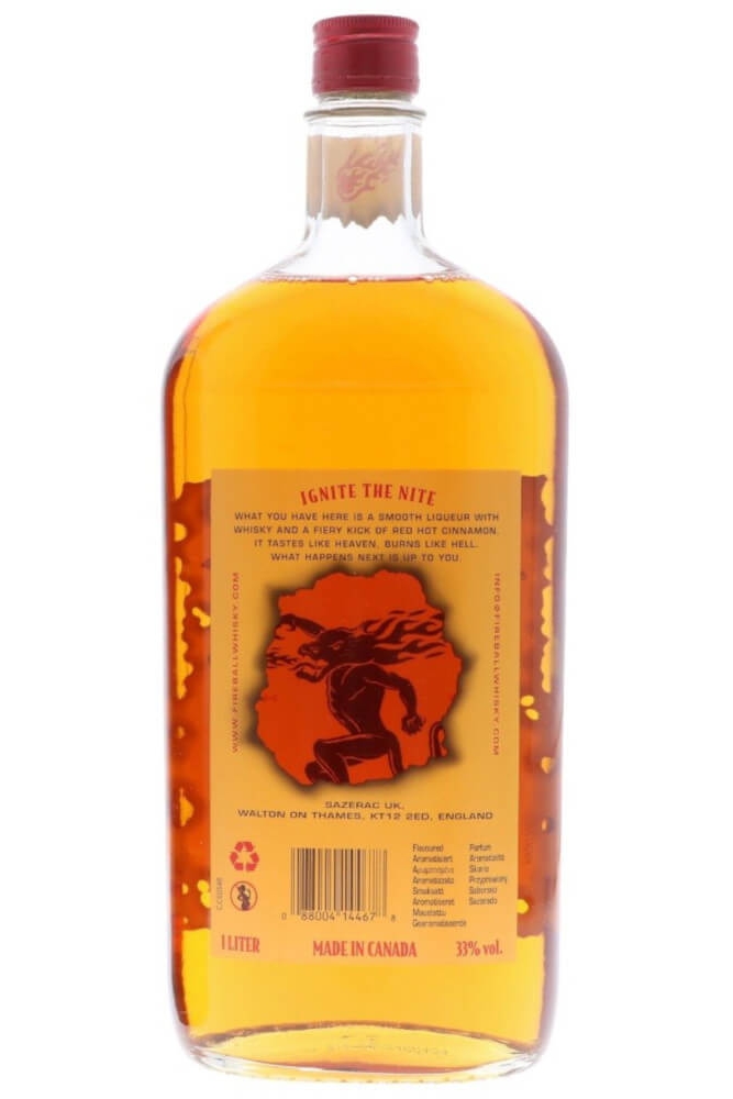 Fireball Whisky-Likör - 1 Liter 33% vol Fireball Whisky-Likör - 1 Liter 33% vol