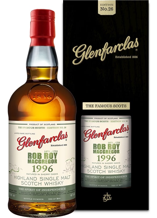 Glenfarclas Edition No. 26 Rob Roy MacGregor 1996 - 0,7L 46% vol Glenfarclas Edition No. 26 Rob Roy MacGregor 1996 - 0,7L 46% vol