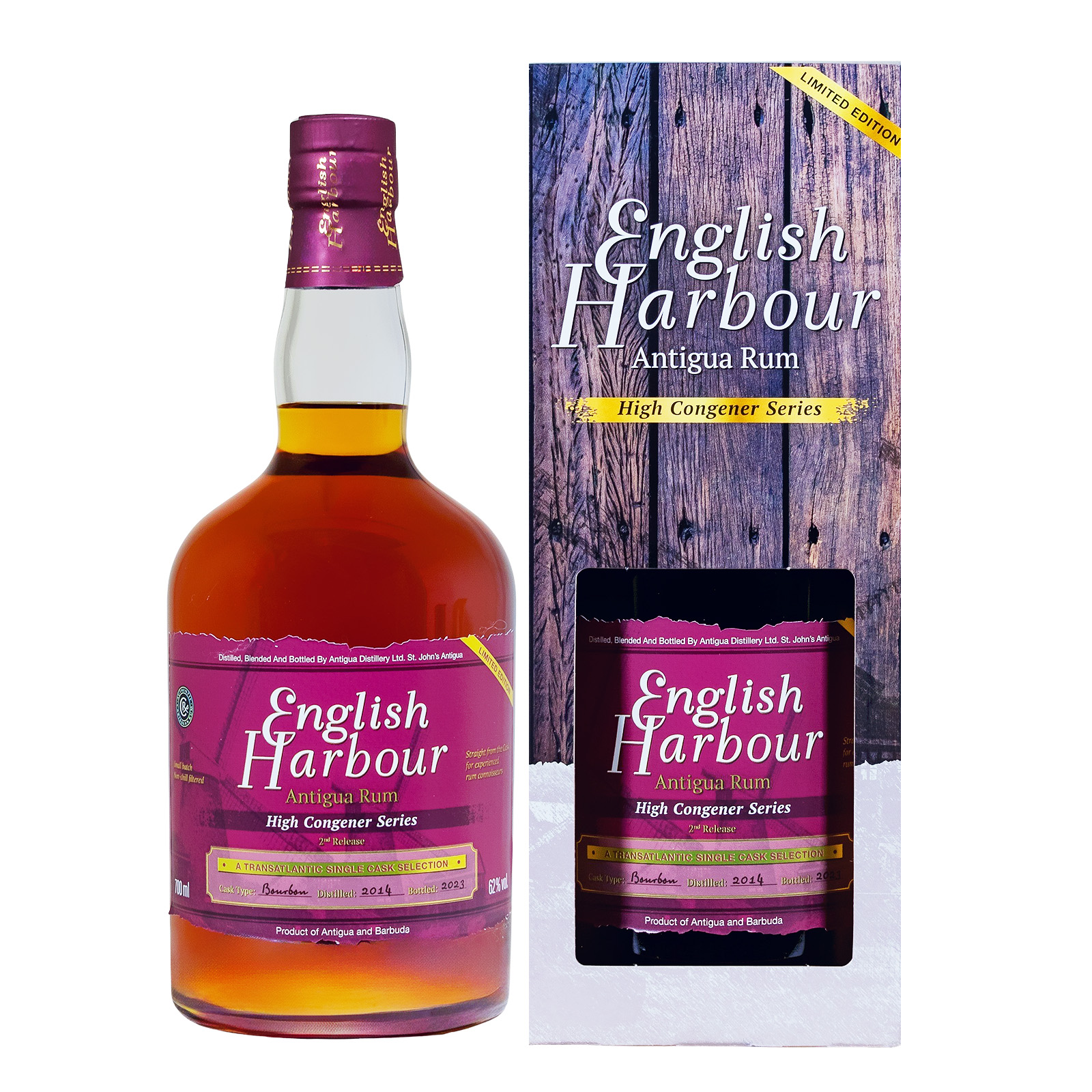 English Harbour High Congener Series 2014/2023 - 0,7L 62% vol