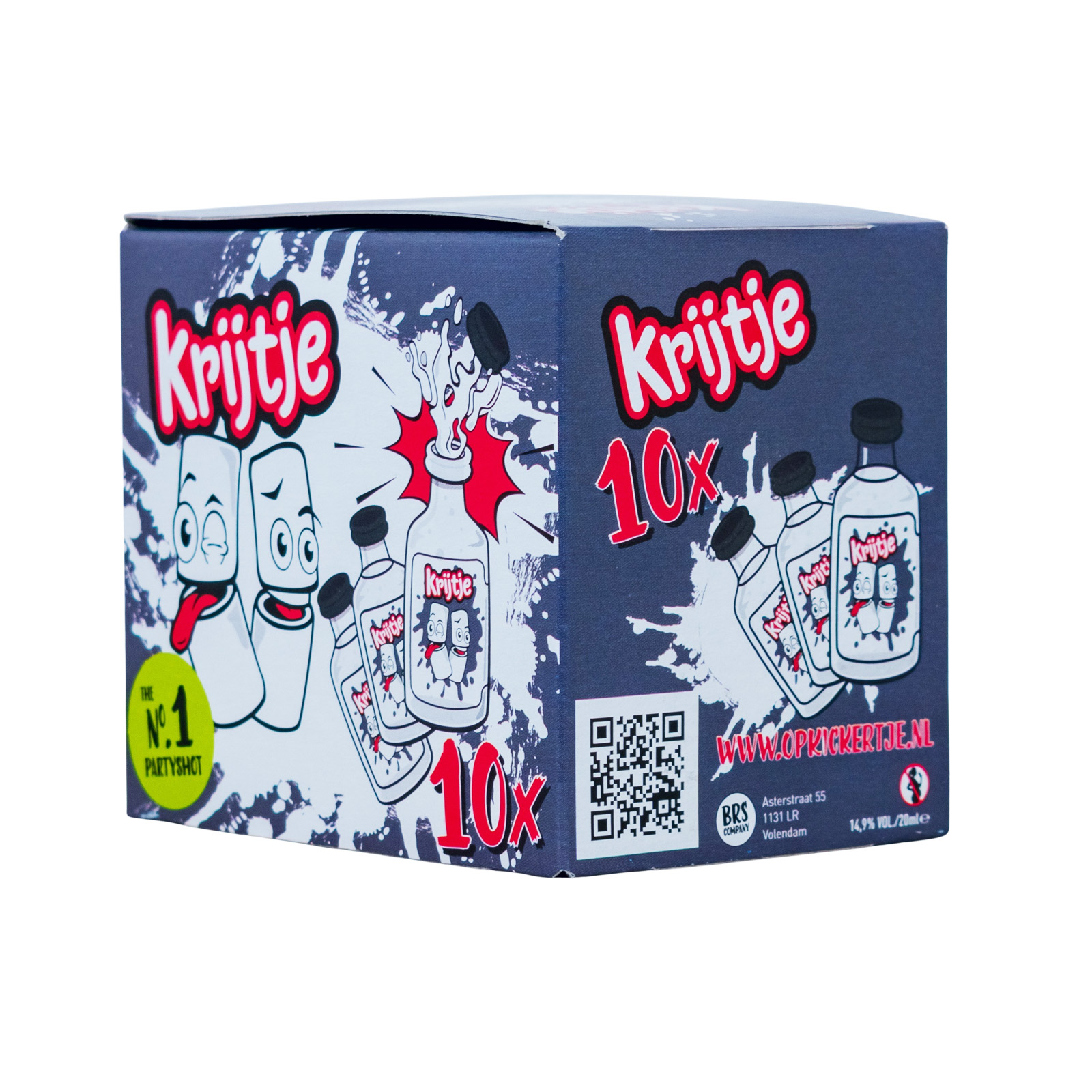 Paket [10 x 0,02ml] Opkickertje Krijtje - 0,2L 14,9% vol