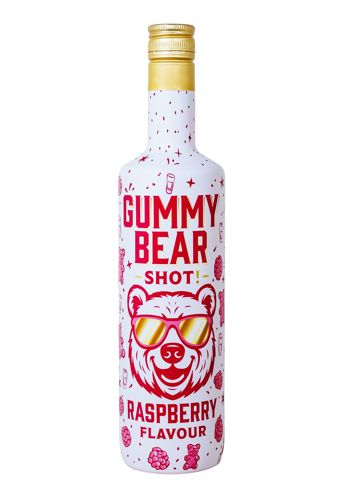 Gummy Bear Shot Raspberry Flavour Likör - 0,7L 14,9% vol