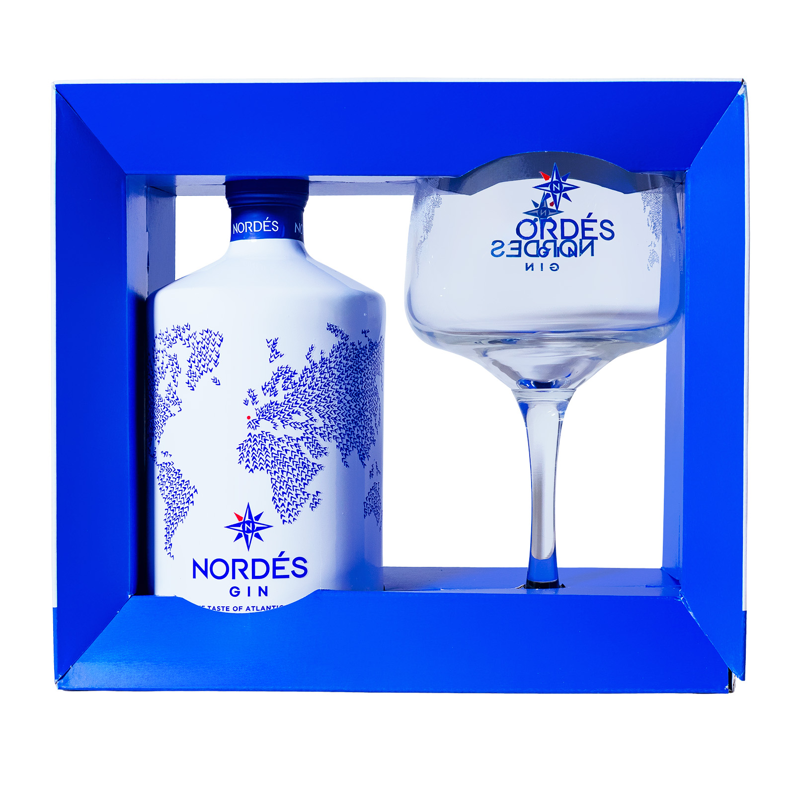 Nordes Gin mit Glas in Geschenkverpackung - 0,7L 40% vol