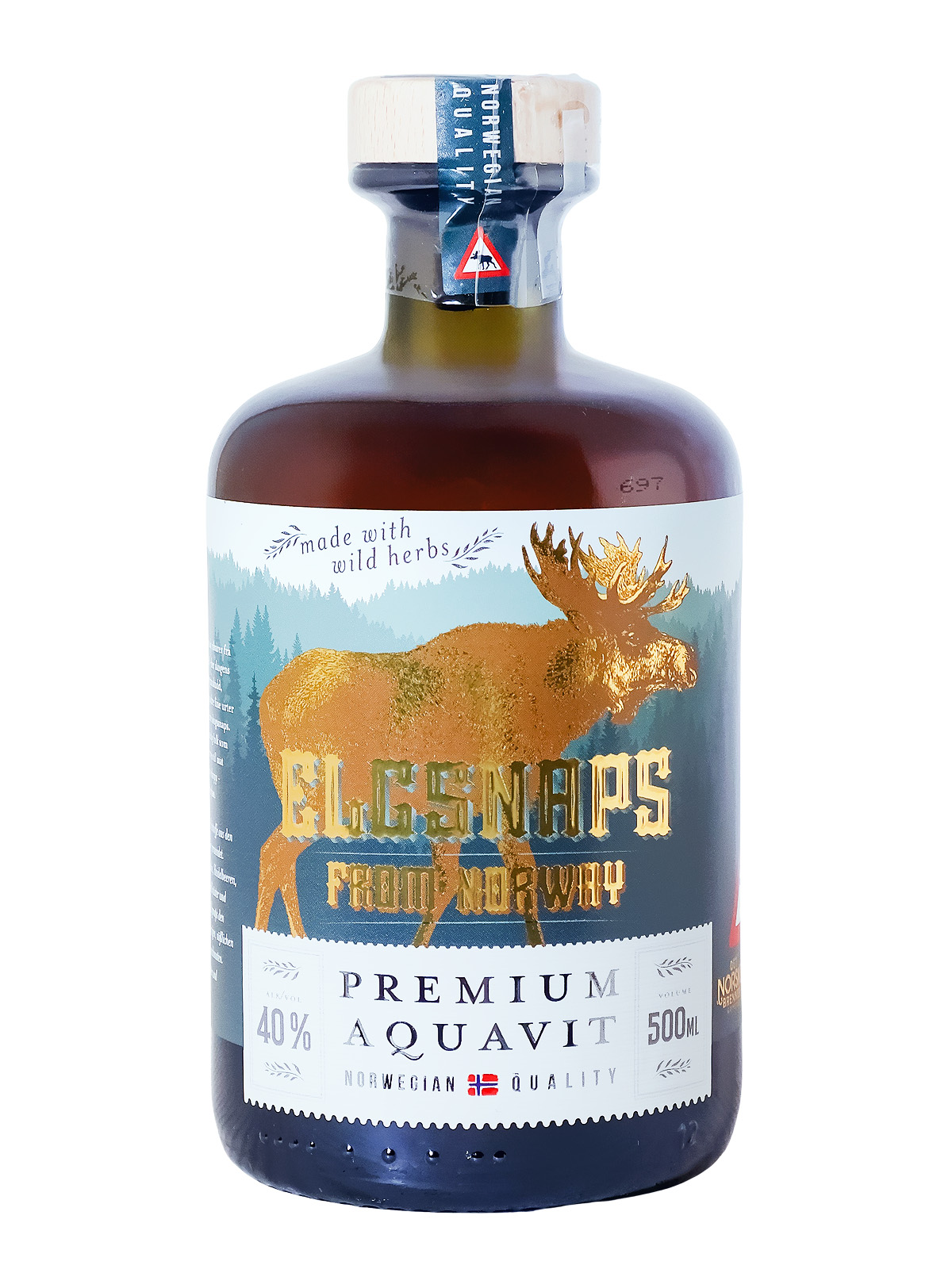Elgsnaps Premium Aquavit - 0,5L 40% vol