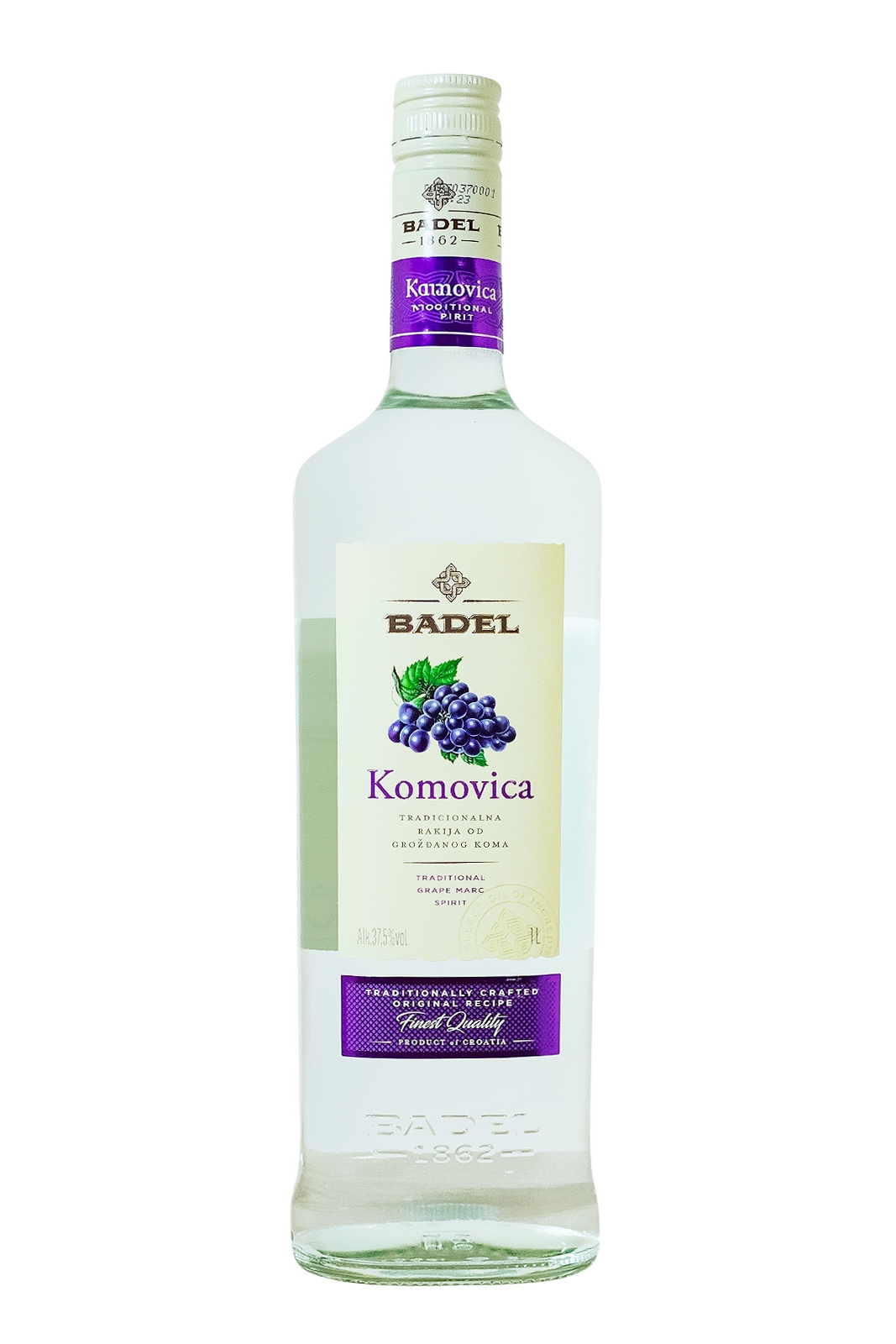 Badel Komovica Tresterbrand - 1 Liter 37,5% vol Badel Komovica Tresterbrand - 1 Liter 37,5% vol