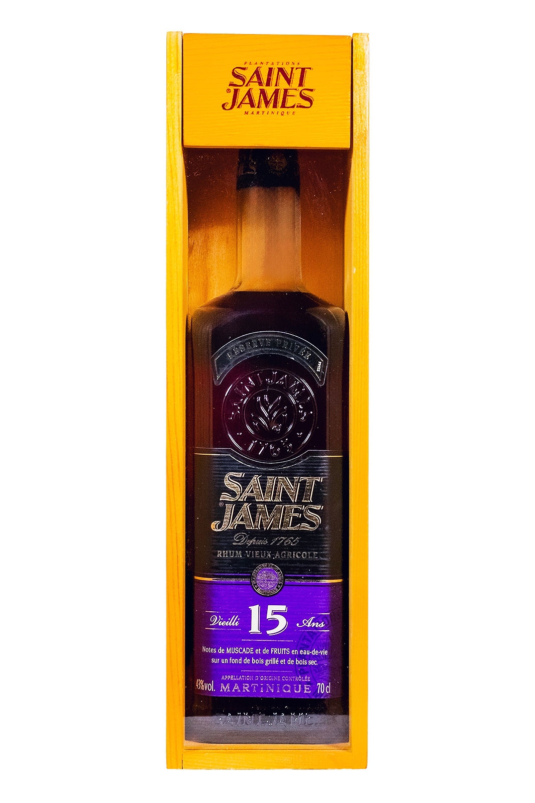 Saint James 15 Jahre Rum - 0,7L 43% vol