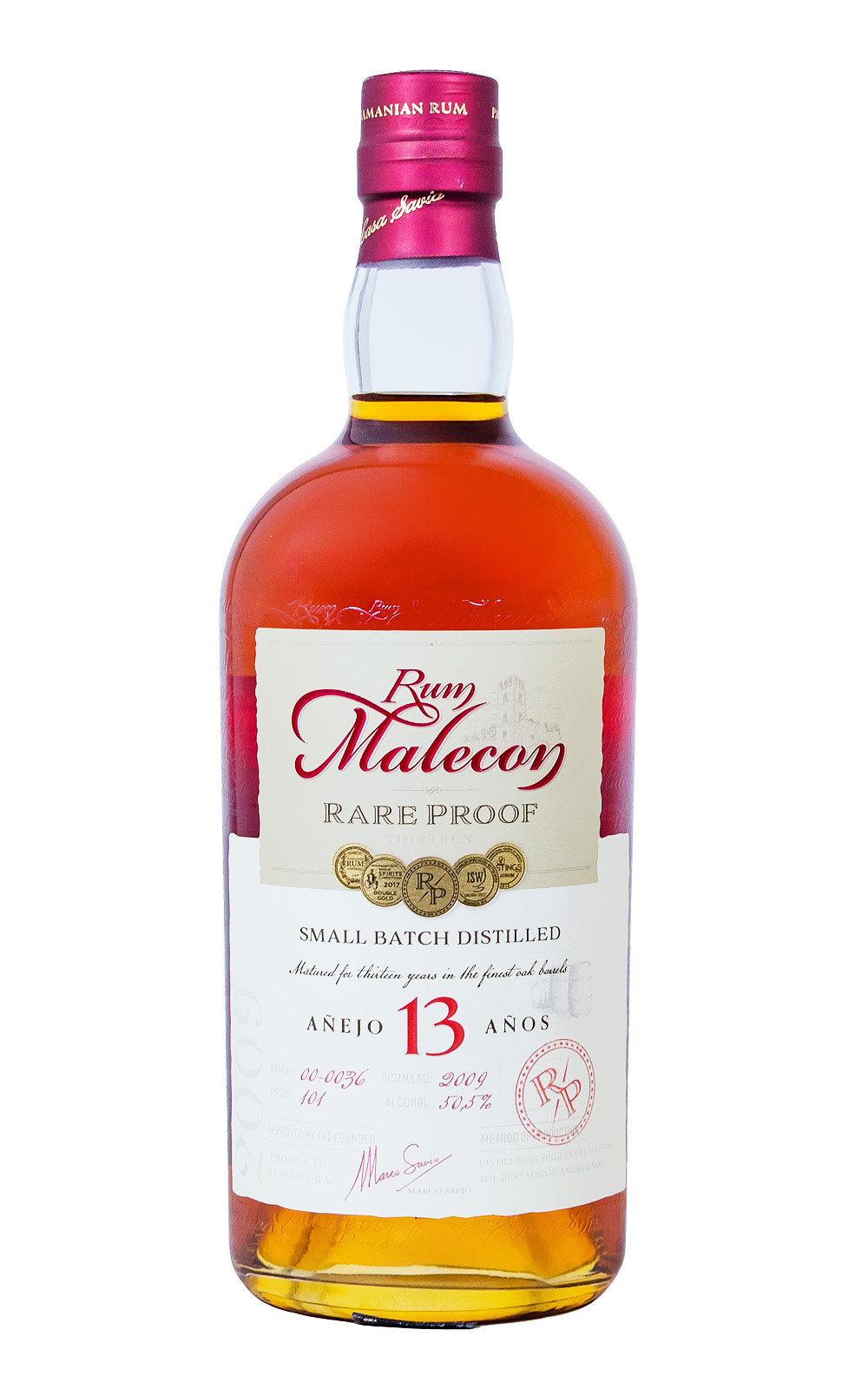 Rum Malecon Rare Proof 13 Jahre in Holzkiste - 0,7L 50,5% vol
