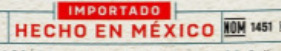 Tequila Hecho en Mexico Etikett