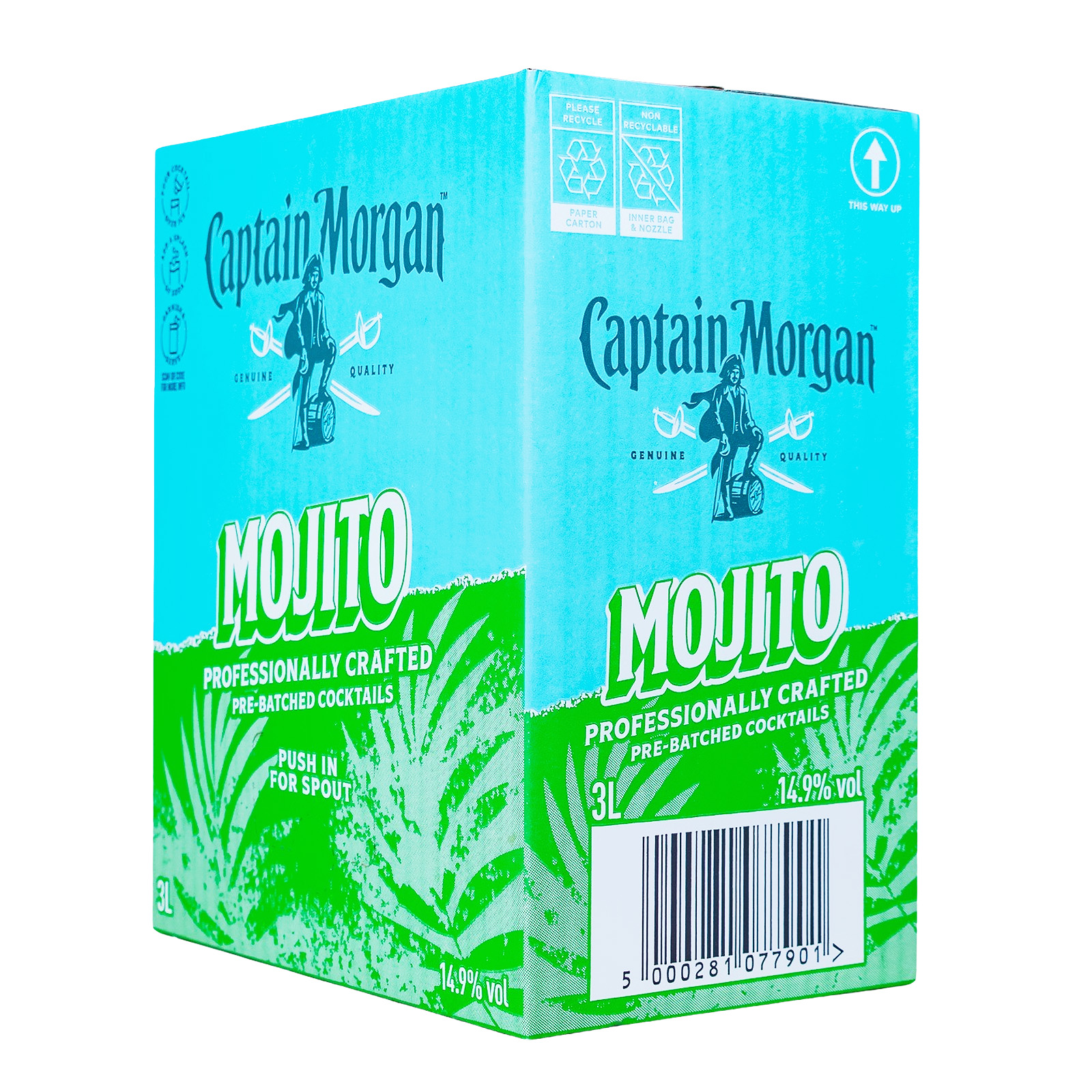 Captain Morgan Mojito Bag-Box - 3L 14,9% vol (09.04.2025) Captain Morgan Mojito Bag-Box - 3L 14,9% vol