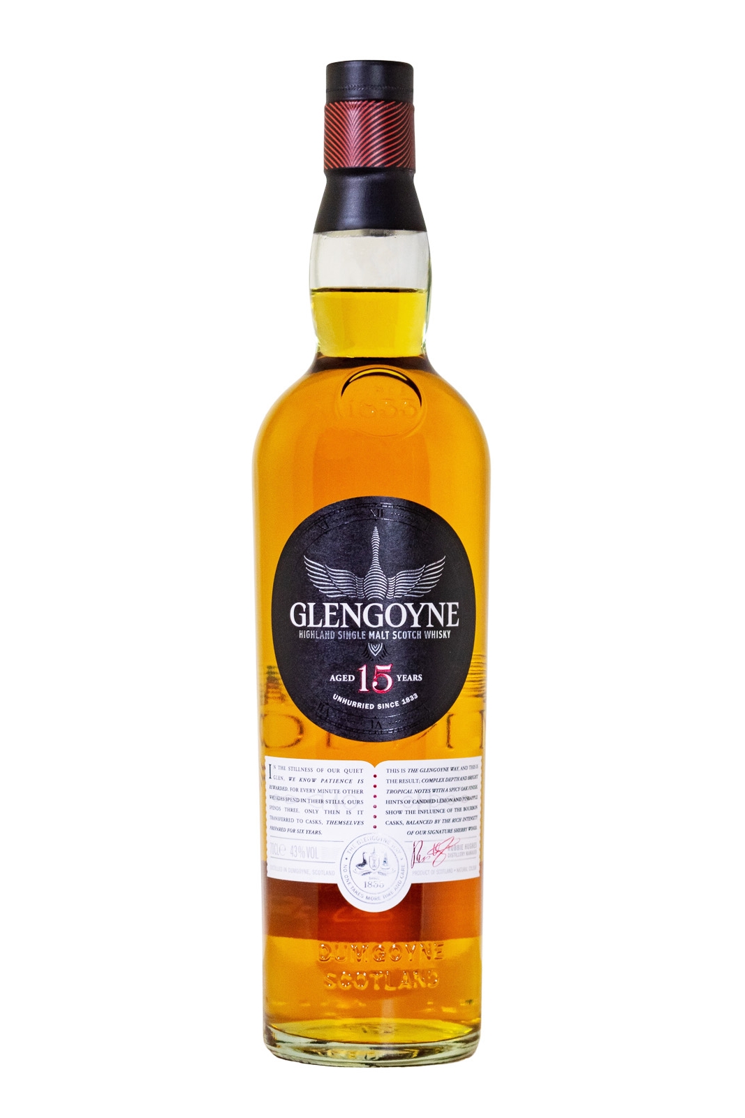 Glengoyne 15 Jahre Highland Single Malt Scotch Whisky - 0,7L 43% vol Glengoyne 15 Jahre Highland Single Malt Scotch Whisky - 0,7L 43% vol