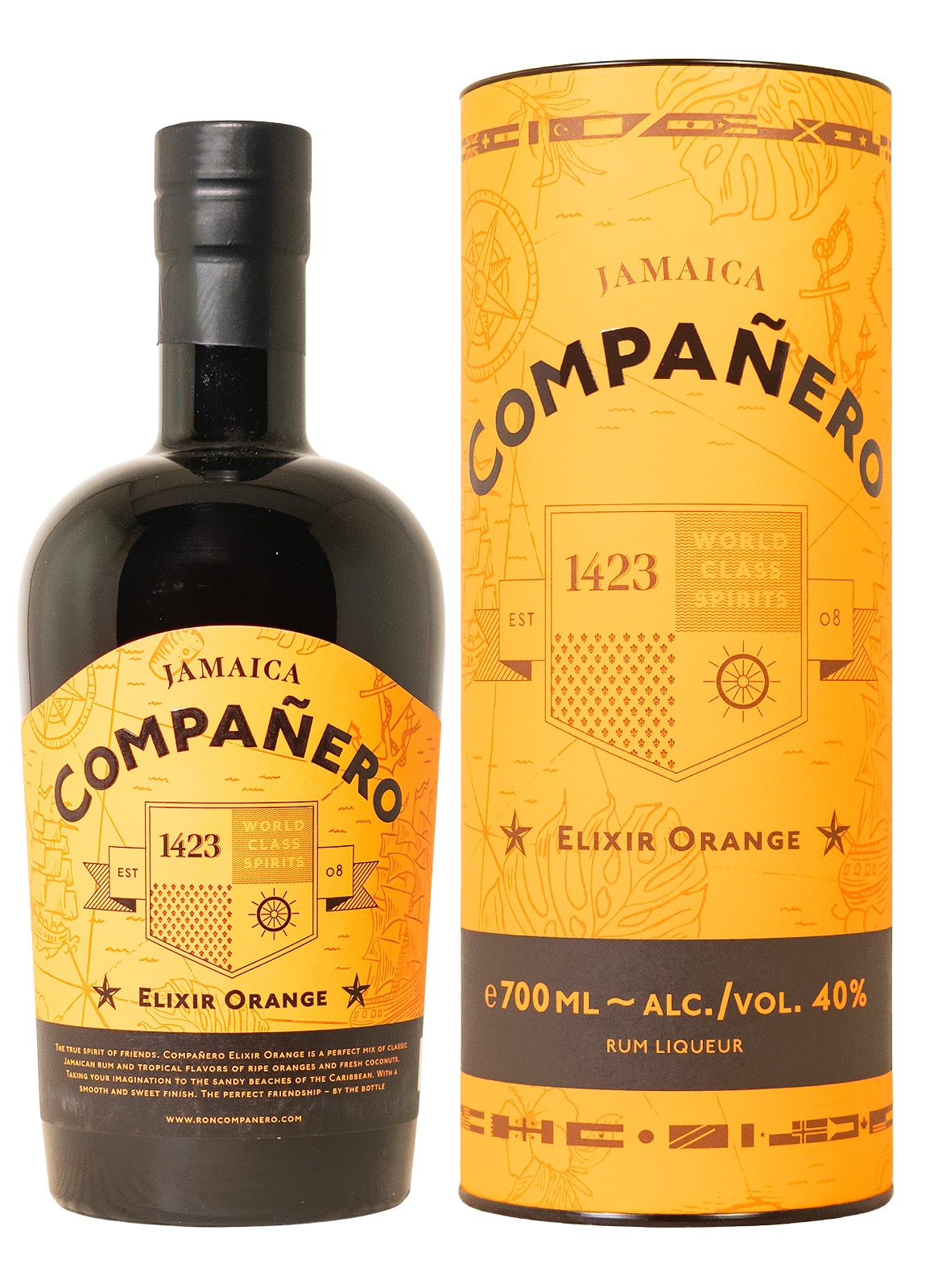 Ron Companero Elixir Orange Rum-Basis - 0,7L 40% vol