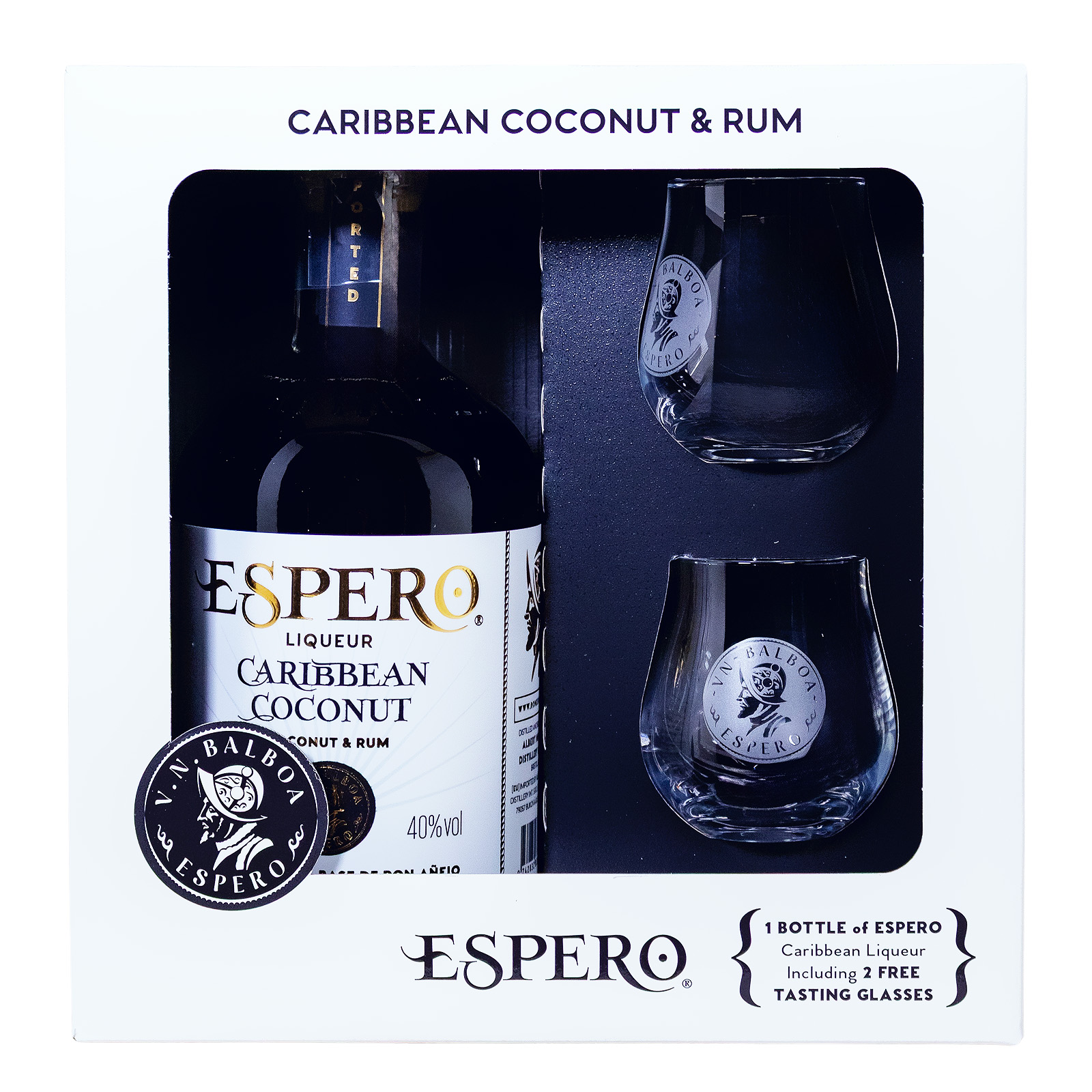 Espero Creole Coconut & Rum Geschenkset - 0,7L 40% vol