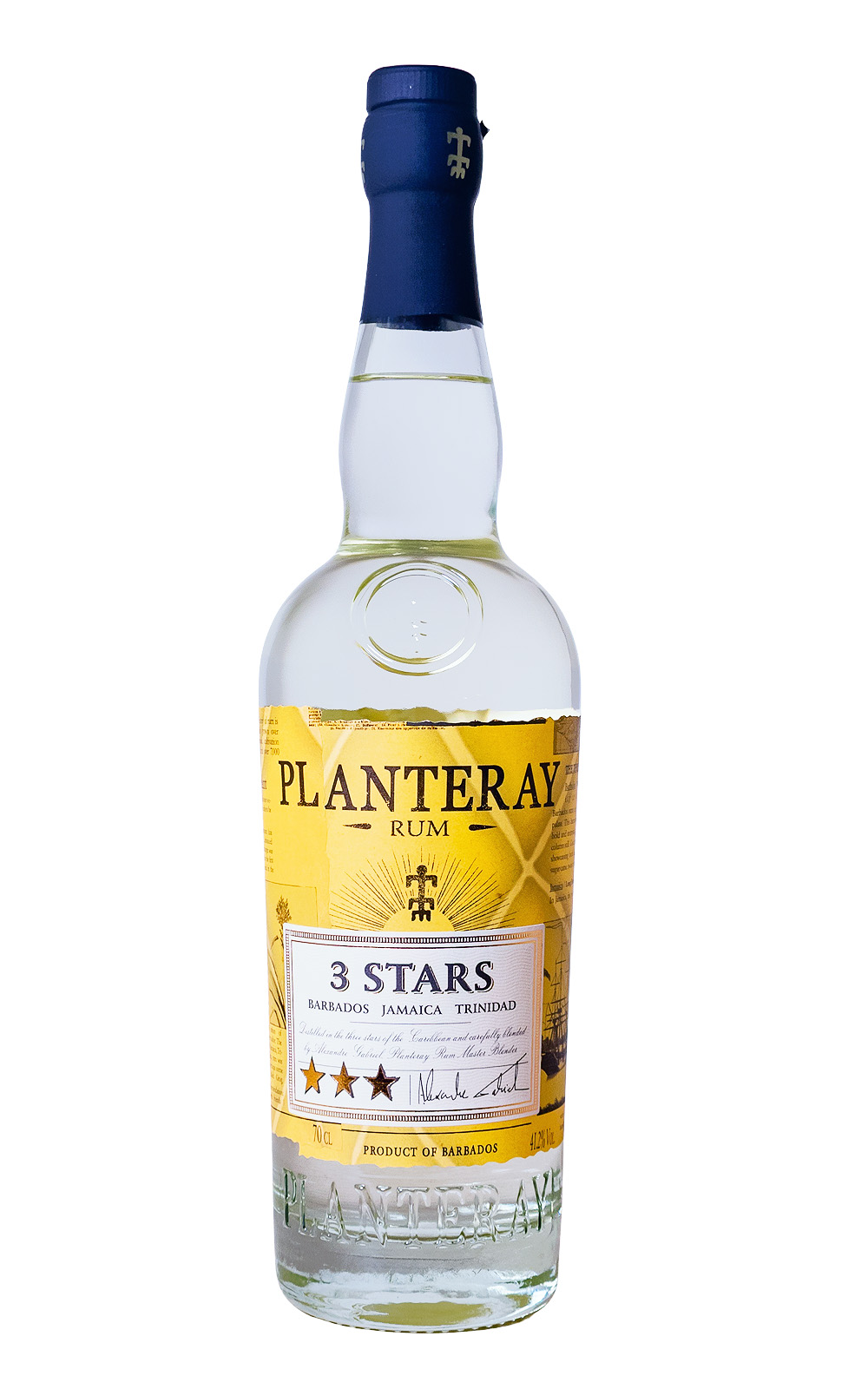 Planteray 3 Stars White Rum - 0,7L 41,2% vol