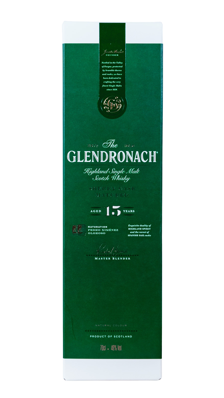 Glendronach Sherry Cask Matured 15 Jahre - 0,7L 46% vol