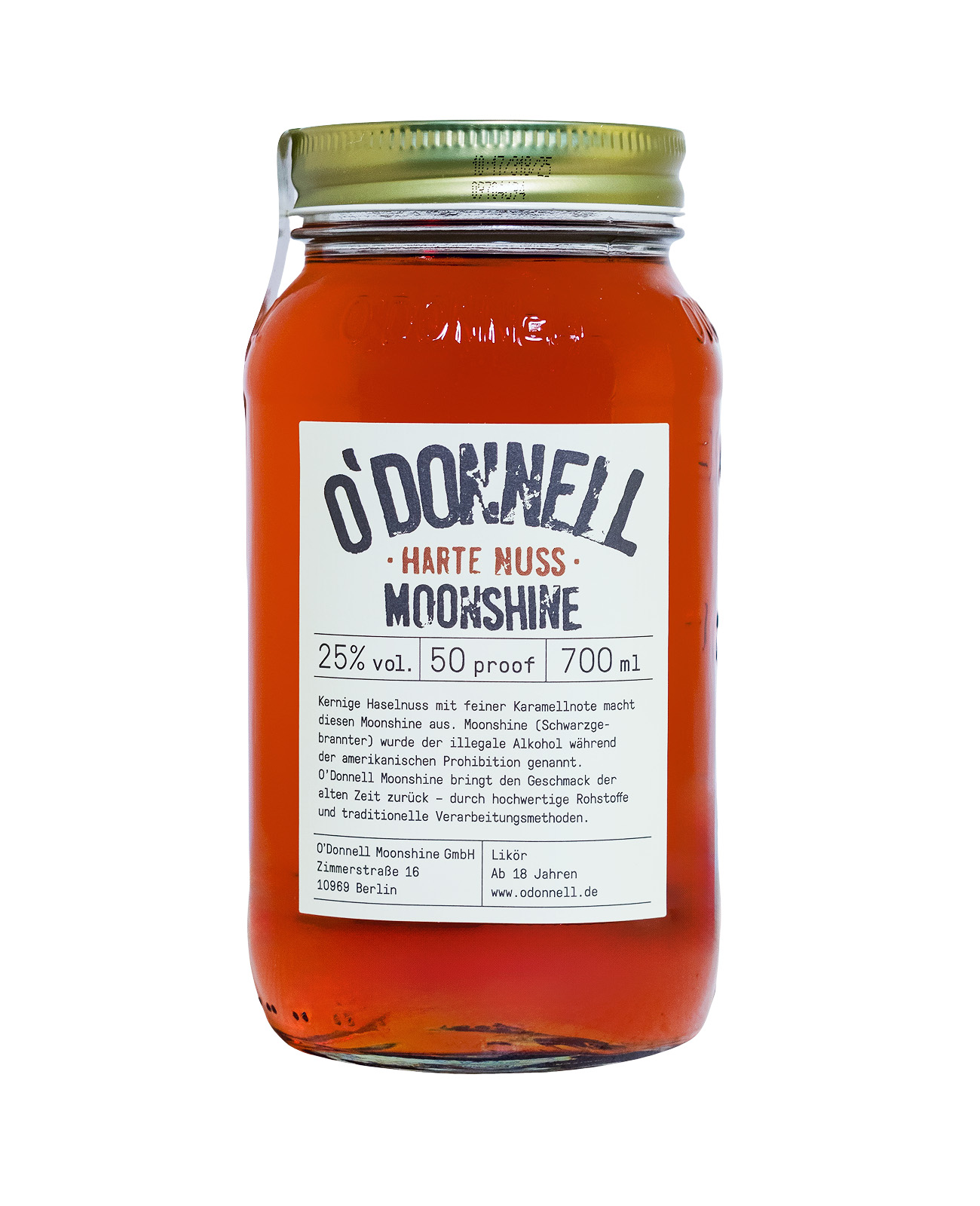 O'Donnell Moonshine Harte Nuss Tough Nut - 0,7L 25% vol