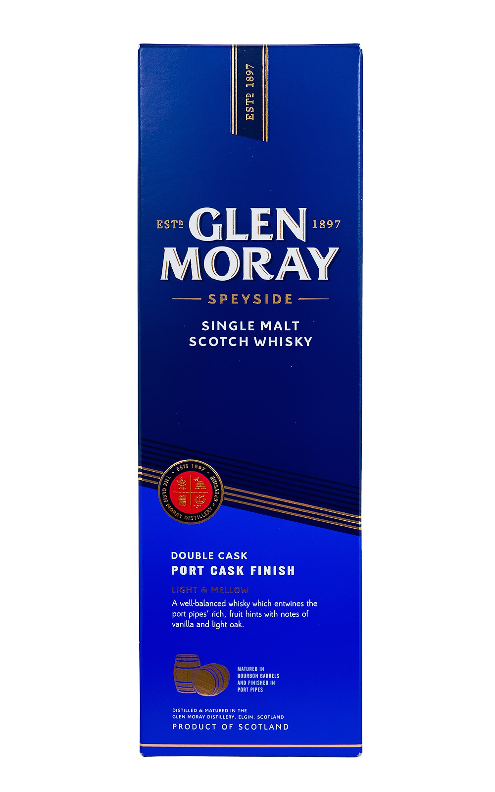 Glen Moray Port Cask Finish Small Batch Release Single Malt Scotch Whisky - 0,7L 40% vol