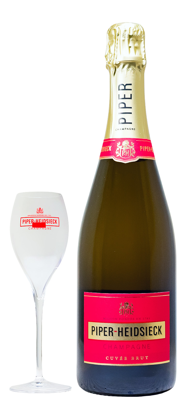 Piper-Heidsieck Champagner Reisetasche mit 2 Gläsern - 0,75L 12% vol
