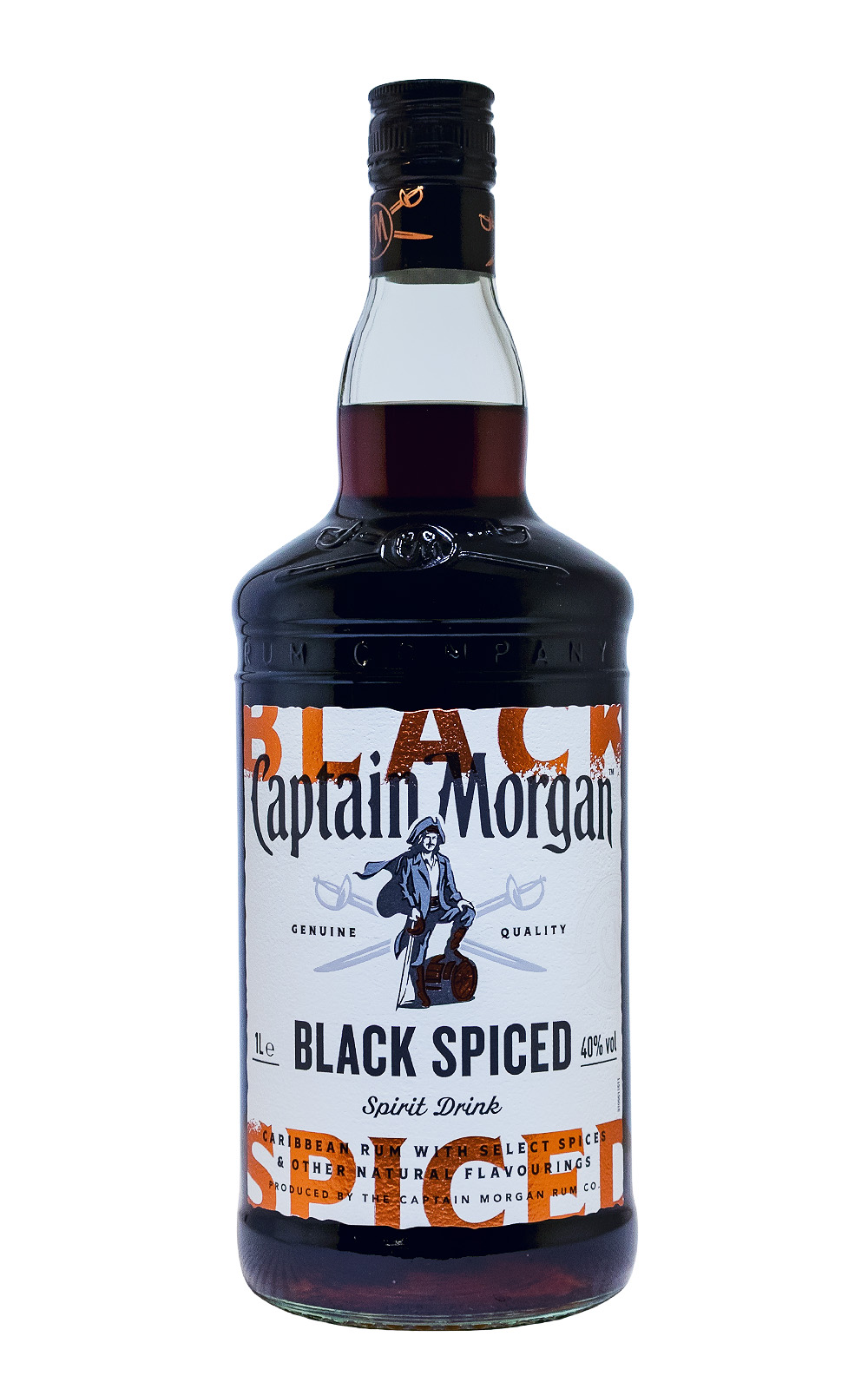 Captain Morgan Black Spiced Jamaica - 1 Liter 40% vol