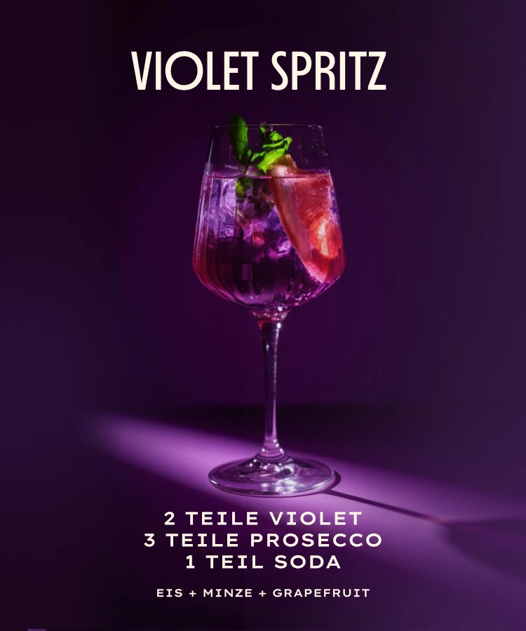 Violet Spritz Drink Bild