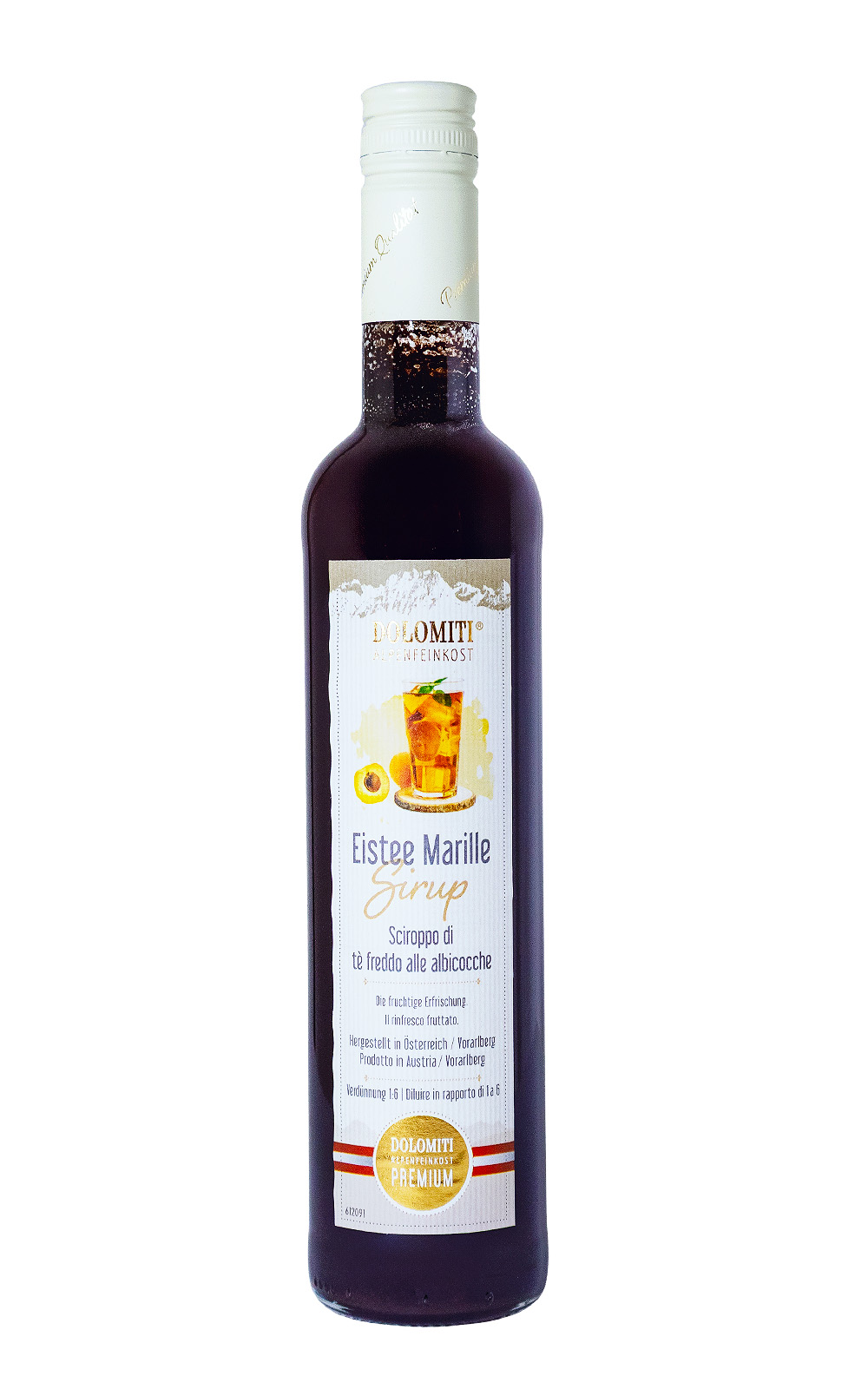 Dolomiti Eistee Marille Sirup - 0,5L