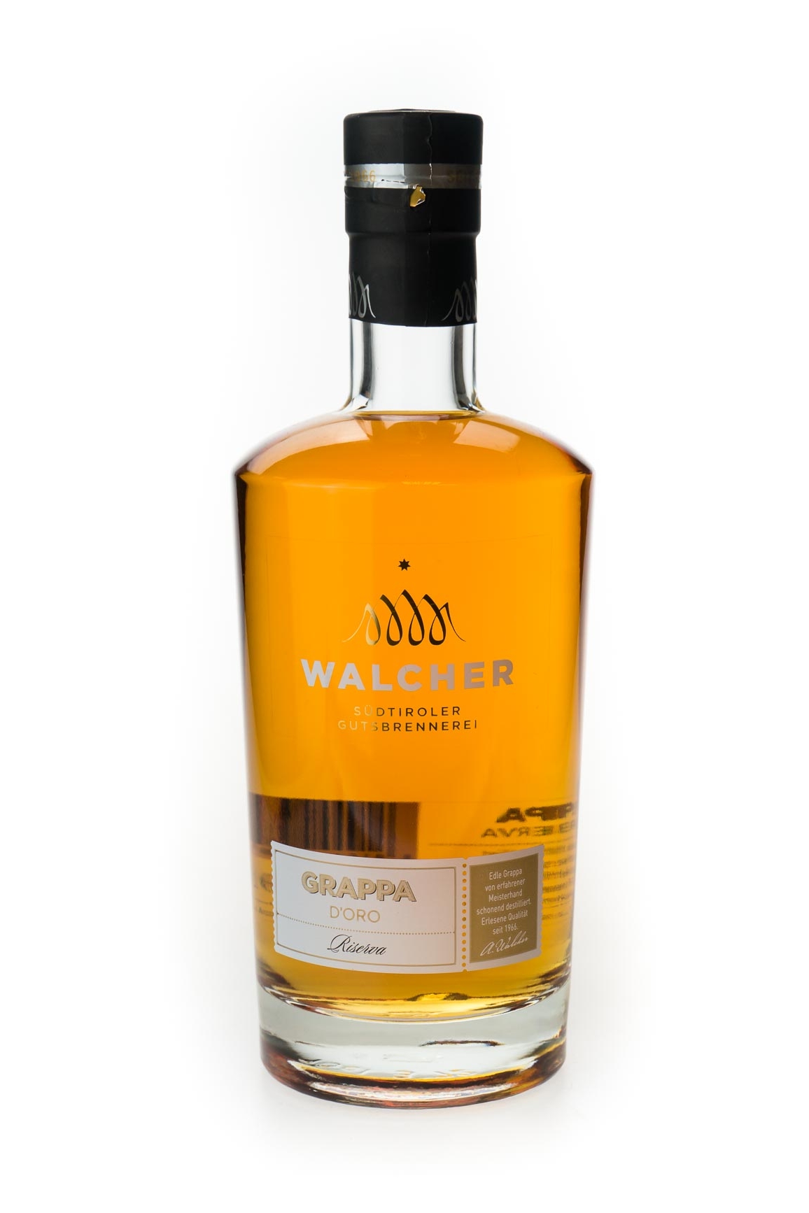 Walcher Grappa d'Oro Riserva - 0,7L 40% vol Walcher Grappa d'Oro Riserva - 0,7L 40% vol