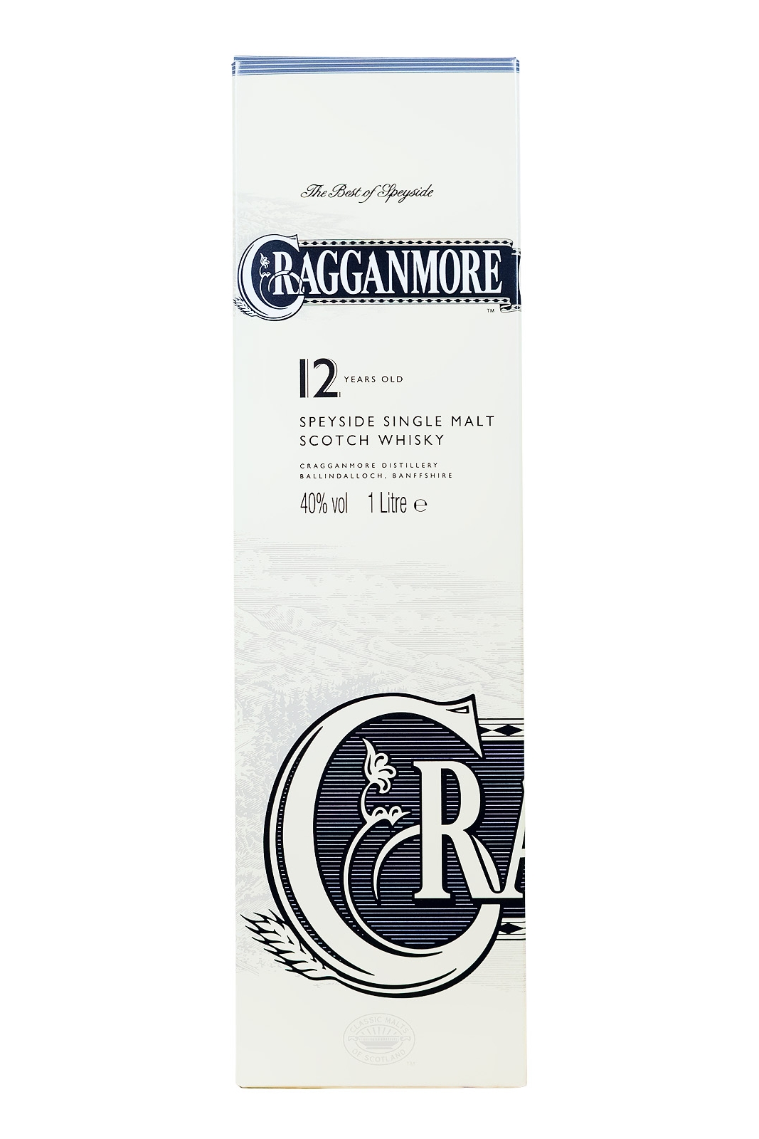 Cragganmore 12 Jahre Speyside Single Malt Scotch Whisky - 1 Liter 40% vol