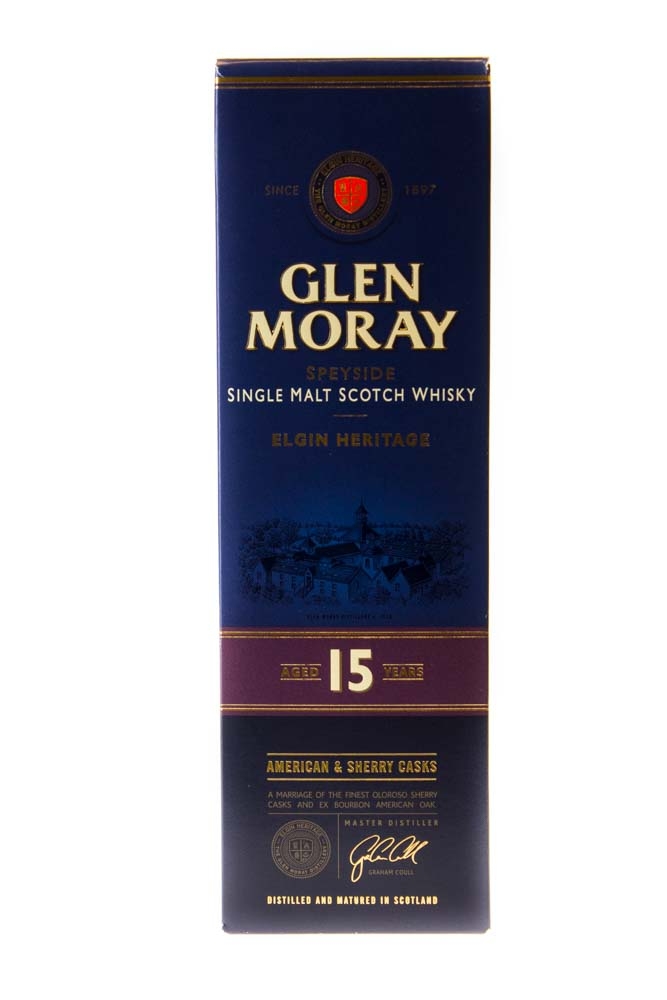 Glen Moray 15 Jahre Single Malt Scotch Whisky - 0,7L 40% vol