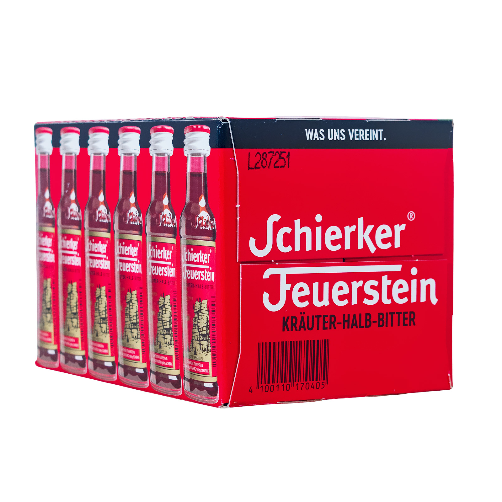 Paket [24 x 0,02L] Schierker Feuerstein Kräuter-Halb-Bitter - 0,48L 35% vol