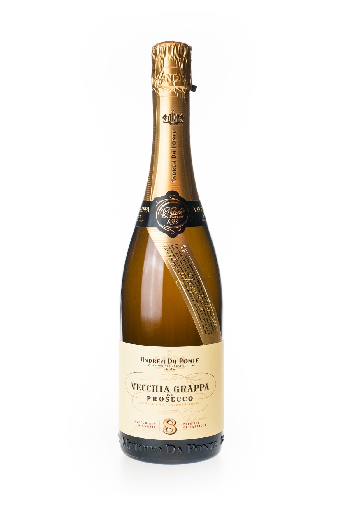 Andrea da Ponte Vecchia Grappa di Prosecco - 0,7L 42% vol Andrea da Ponte Vecchia Grappa di Prosecco - 0,7L 42% vol