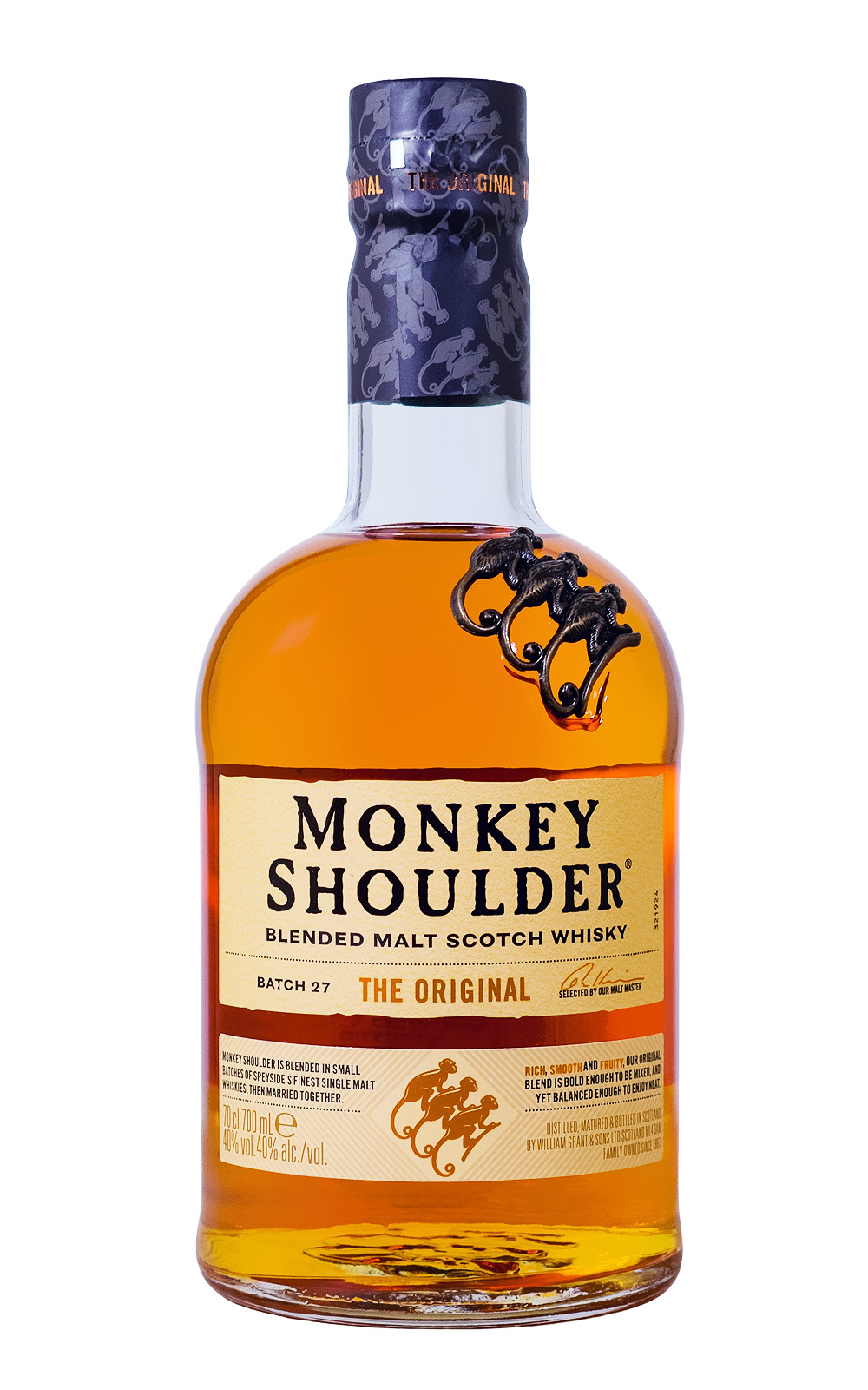 Monkey Shoulder Whisky mit Highball-Glas in Geschenkverpackung - 0,7L 40% vol
