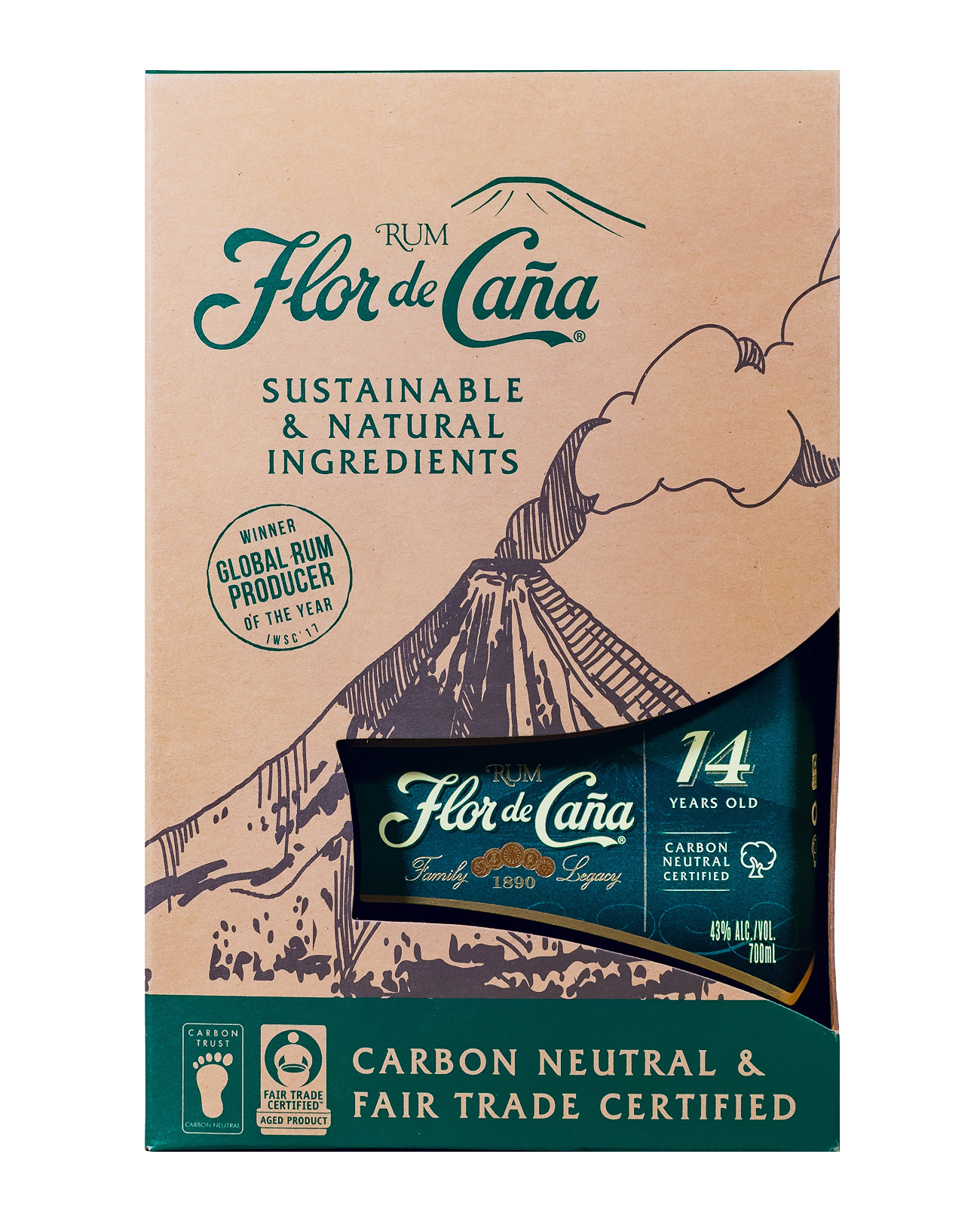 Flor de Cana Rum 14 Jahre - 0,7L 43% vol