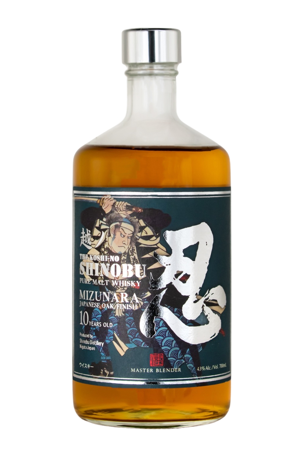 Shinobu Pure Malt Japanese Whisky 10 Jahre Mizunara Oak Finish - 0,7L 43% vol Shinobu Pure Malt Japanese Whisky 10 Jahre Mizunara Oak Finish - 0,7L 43% vol