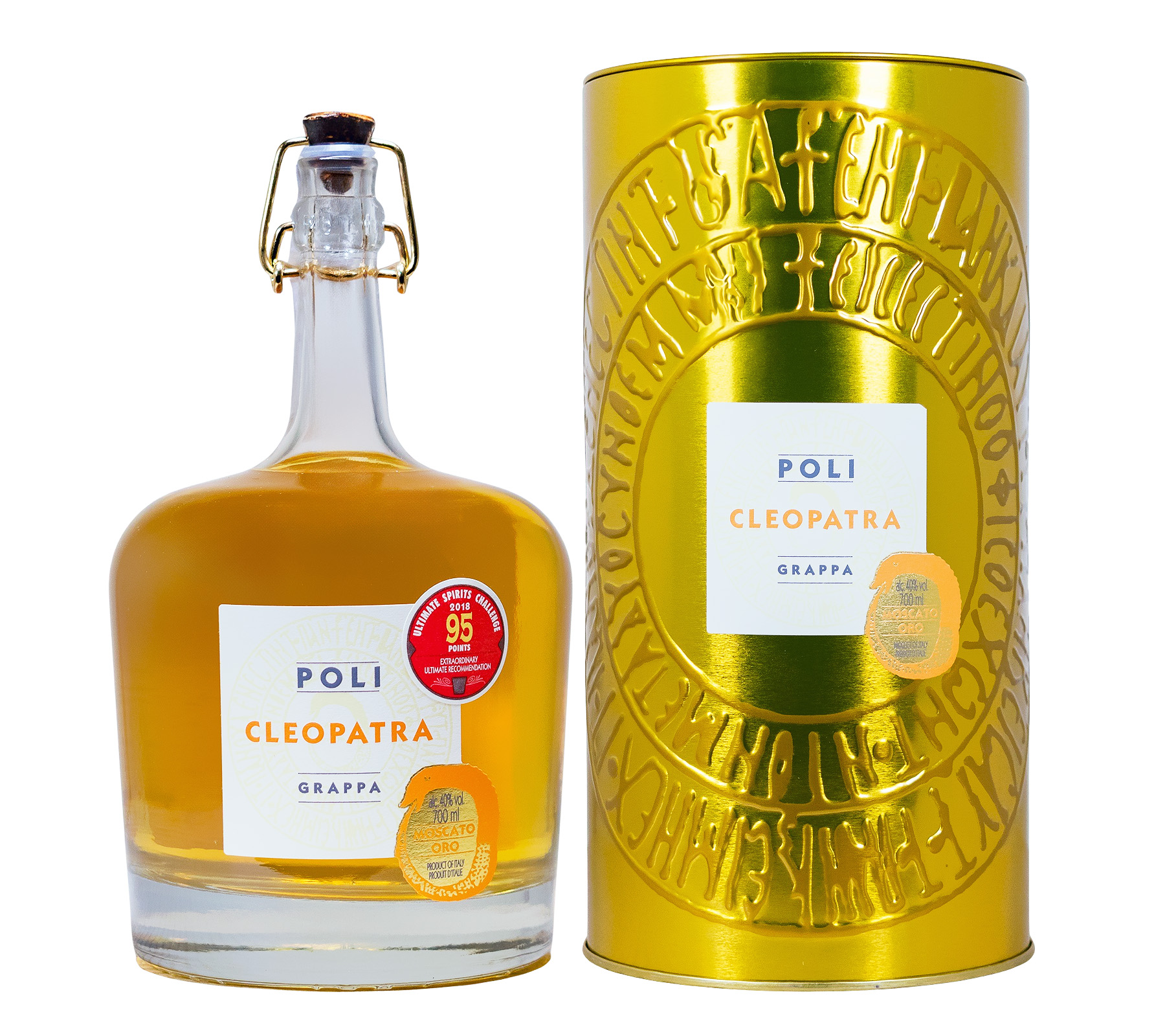 Poli Cleopatra Moscato Grappa Oro - 0,7L 40% vol Poli Cleopatra Moscato Grappa Oro - 0,7L 40% vol