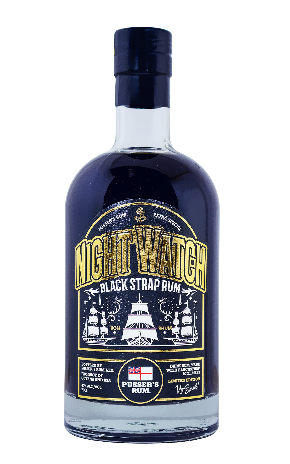Pussers Night Watch Black Strap Rum - 0,7L 40% vol