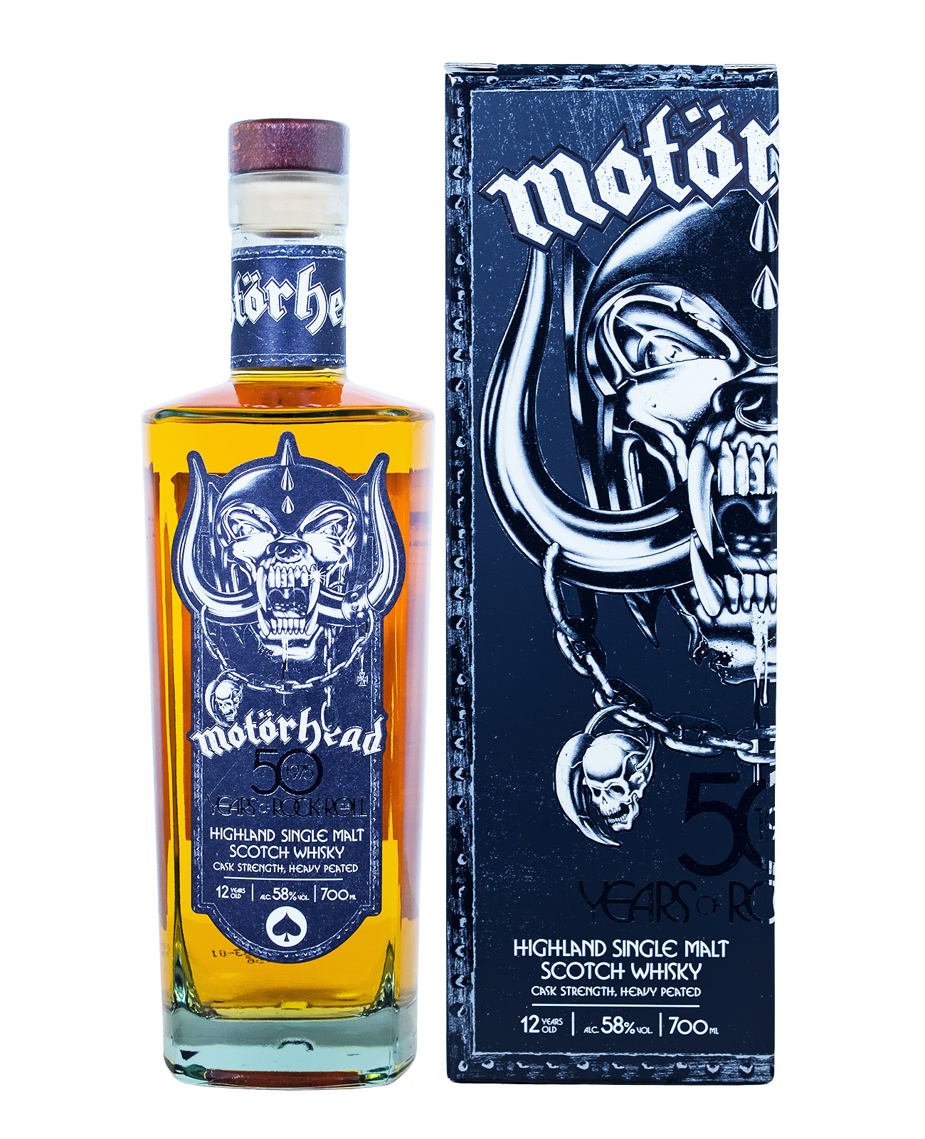 Motörhead 50 Years of Rock & Roll Highland Single Malt Scotch Whisky - 0,7L 58% vol