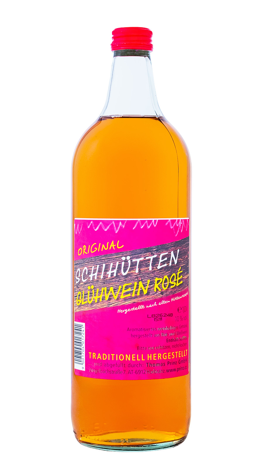 Prinz Alpenstürmer Glühwein rosé - 1 Liter 10% vol