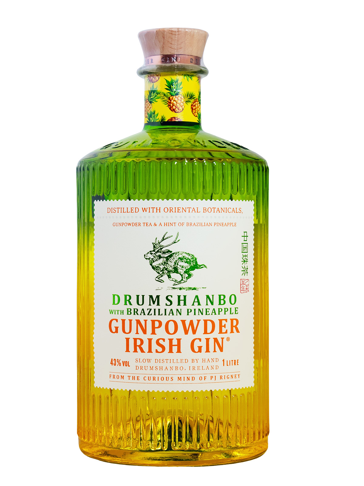 Drumshanbo Gunpowder Irish Gin Brazilian Pineapple - 1 Liter 43% vol