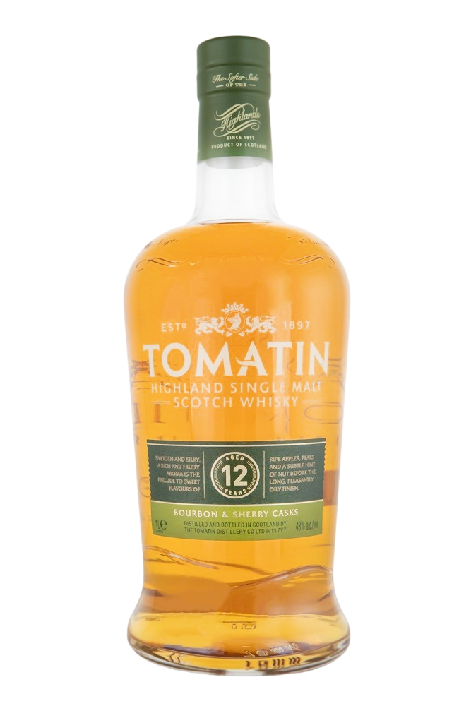 Tomatin 12 Jahre Highland Single Malt Scotch Whisky - 1 Liter 43% vol