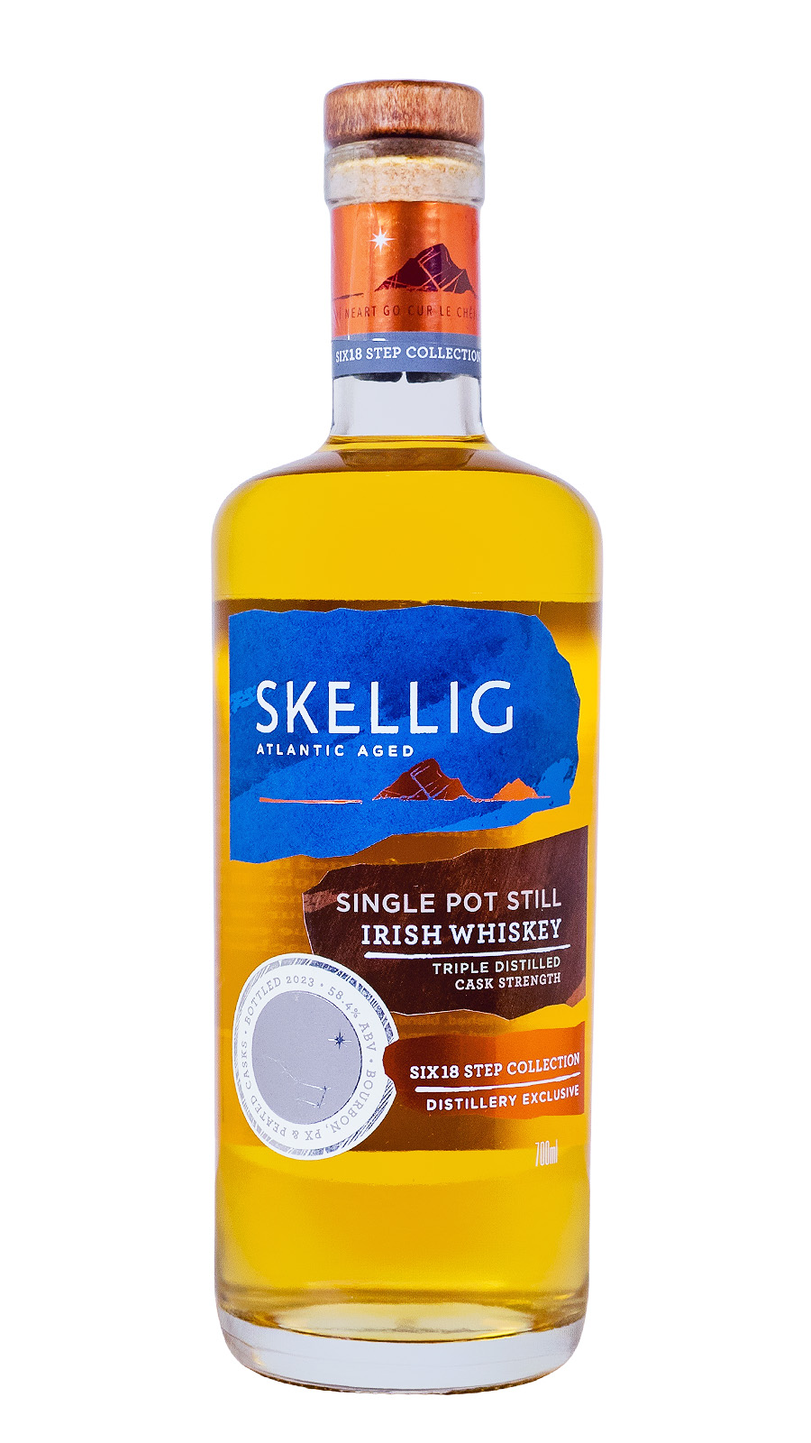Skellig Triple Cask Single Pot Still Cask Strength - 0,7L 58,7% vol