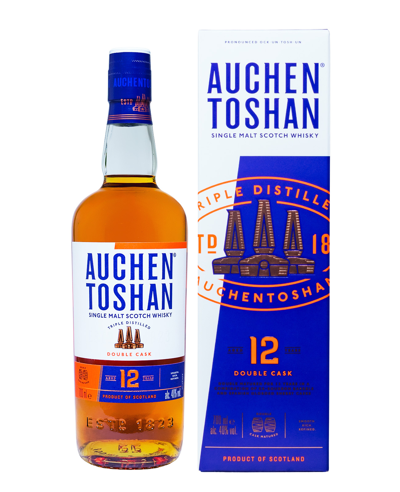 Auchentoshan 12 Jahre Single Malt Scotch Whisky - 0,7L 40% vol