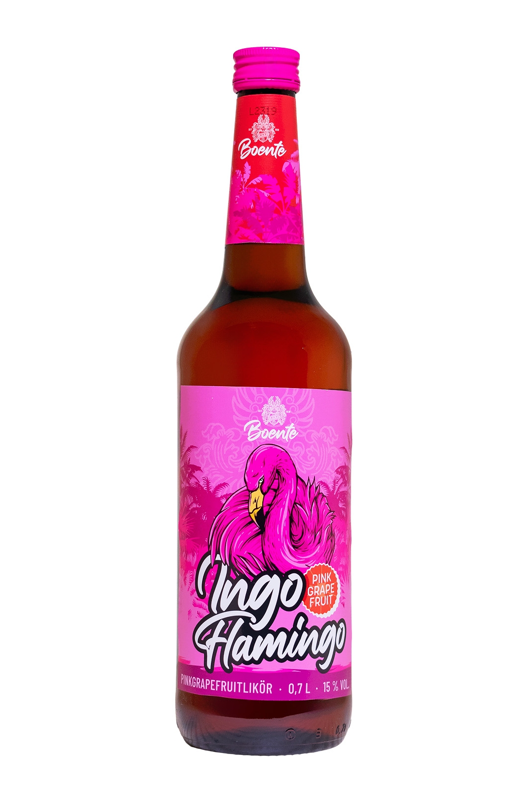 Boentes Ingo Flamingo Pink-Grapefruit Likör - 0,7L 15% vol