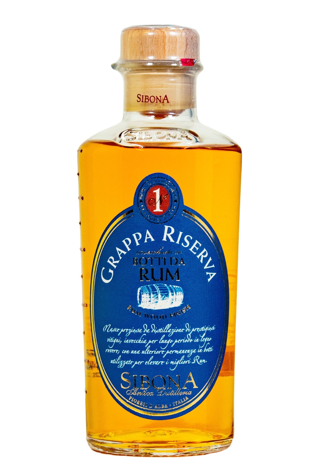 Sibona Grappa Riserva Botti da Rum - 0,5L 40% vol