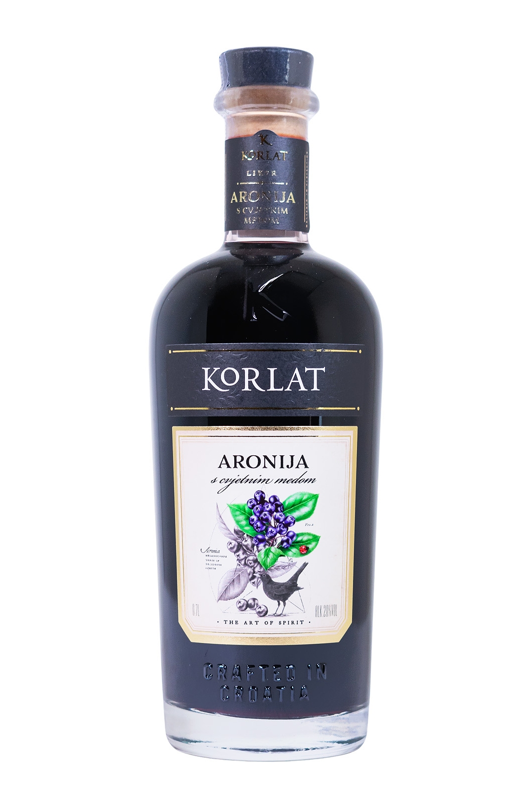 Korlat Aronija Likör mit Blütenhonig - 0,7L 20% vol Korlat Aronija Likör mit Blütenhonig - 0,7L 20% vol